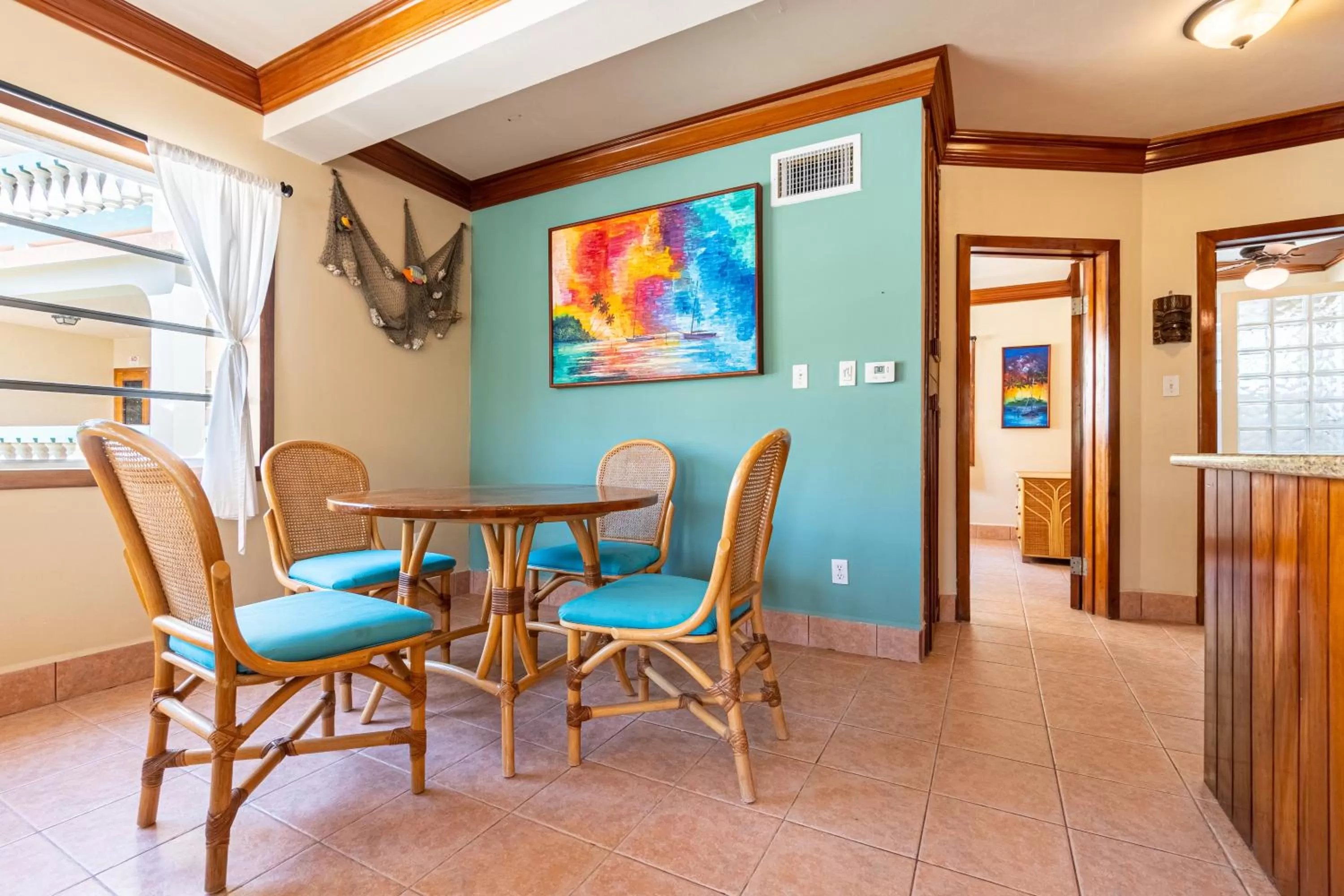 Dining area in Belizean Shores Resort