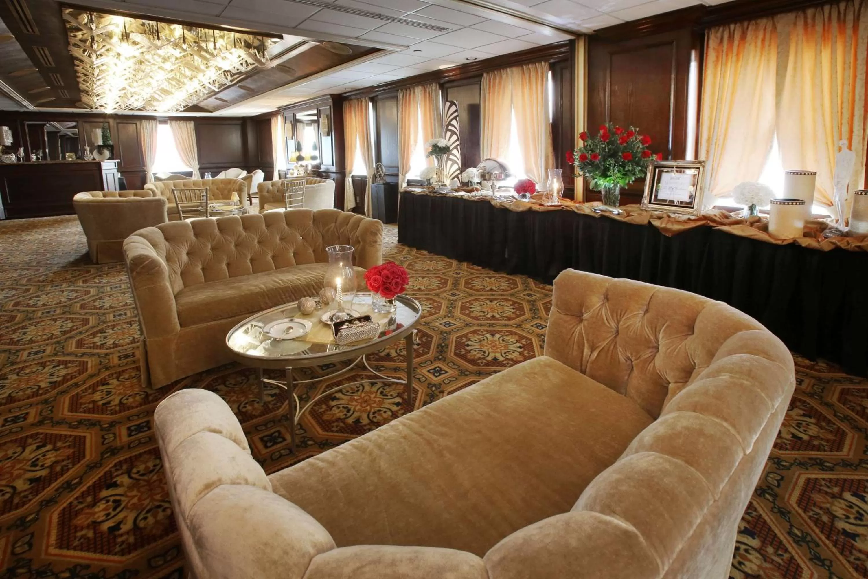 On site in The Claridge Hotel