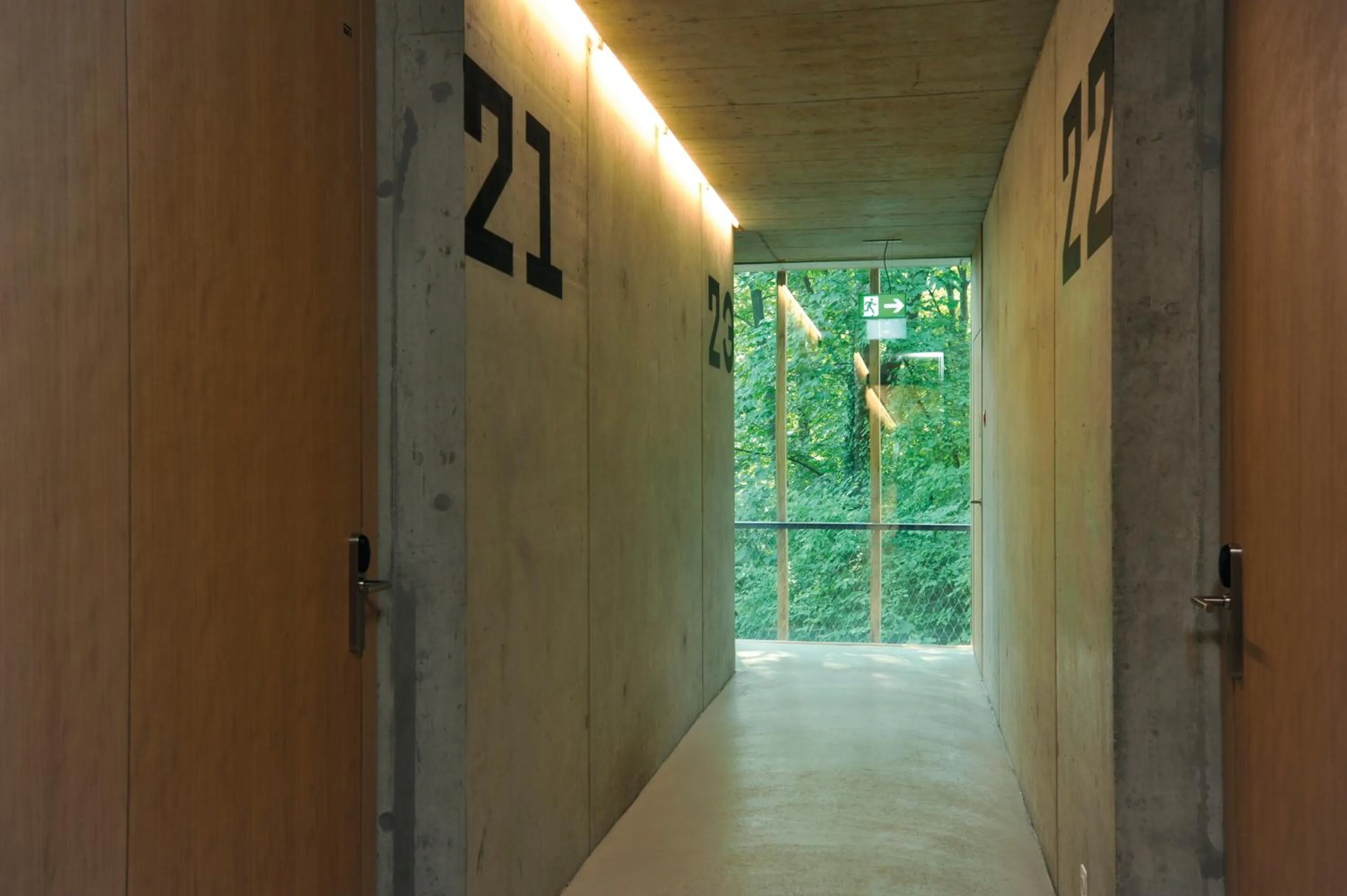 Floor plan in Basel Youth Hostel