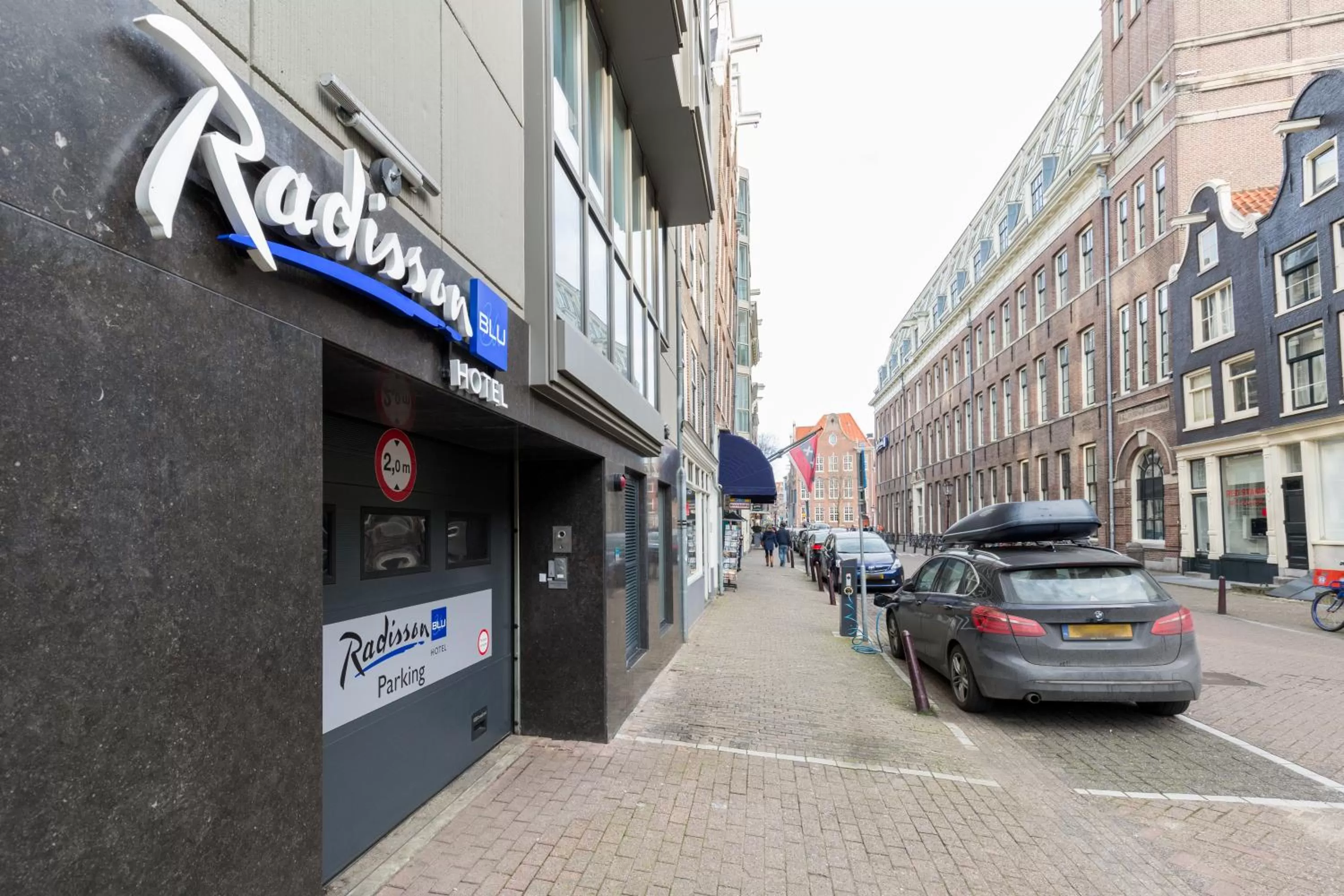 Facade/entrance in Radisson Blu Hotel, Amsterdam City Center