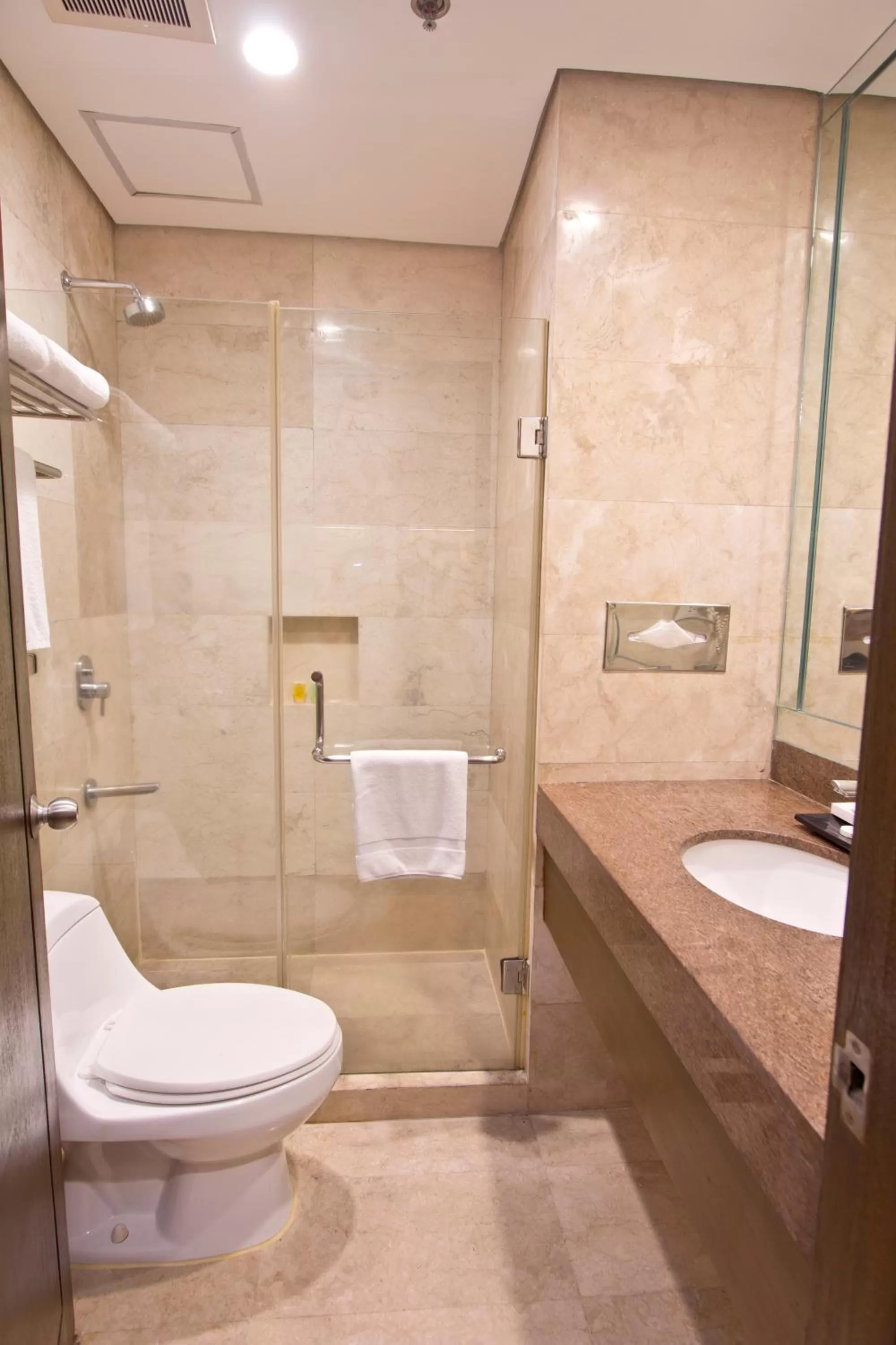 Shower in Crown Regency Hotel Makati