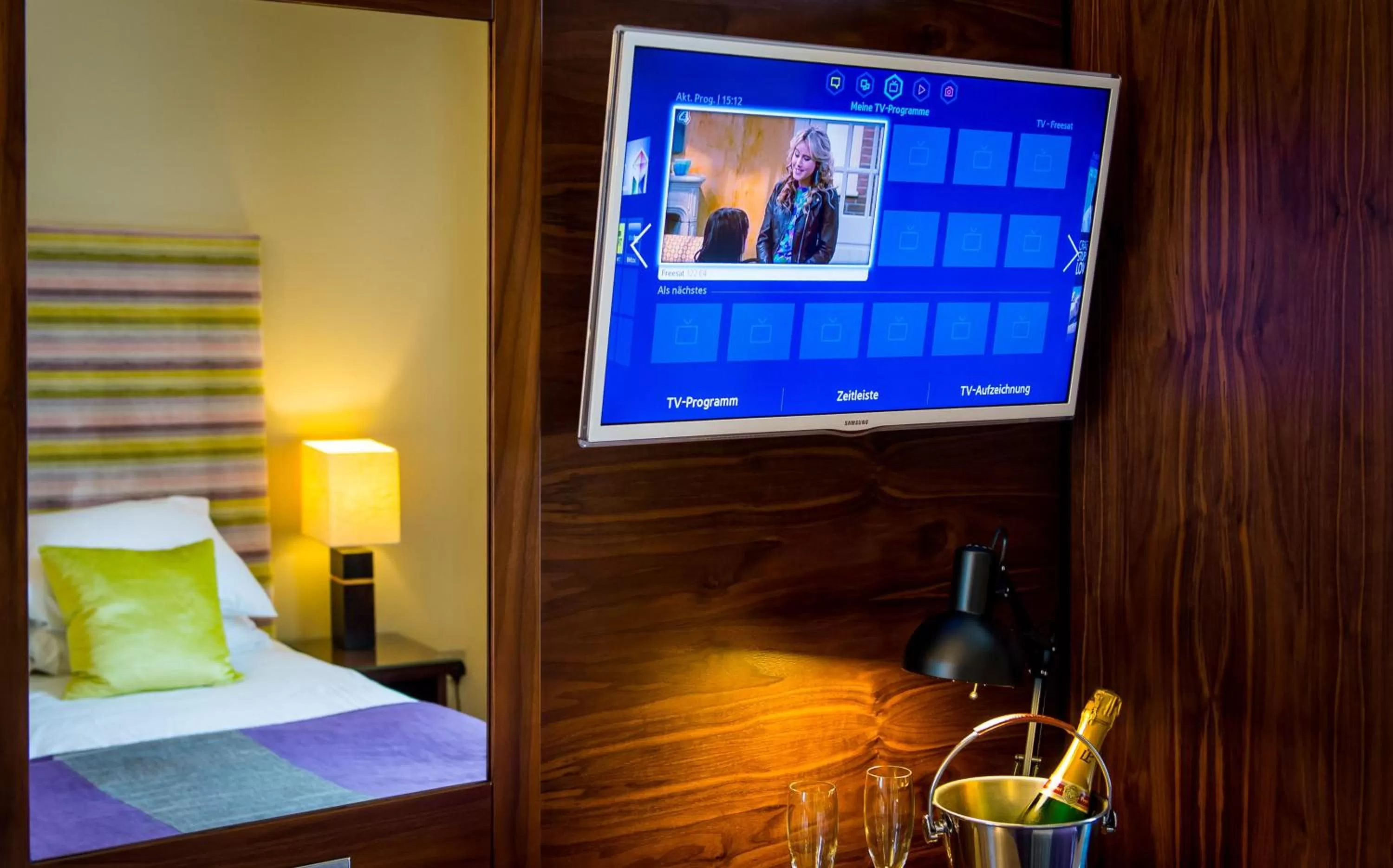 Decorative detail, Bed in The Parklands Hotel