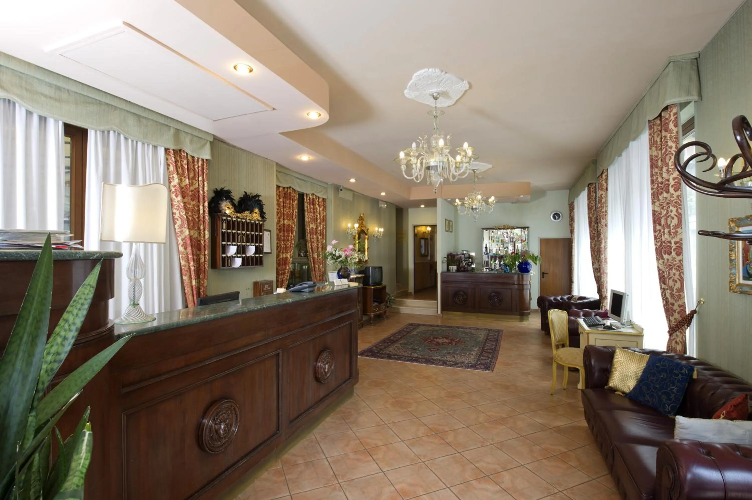 Lobby or reception in Hotel Villa Edera
