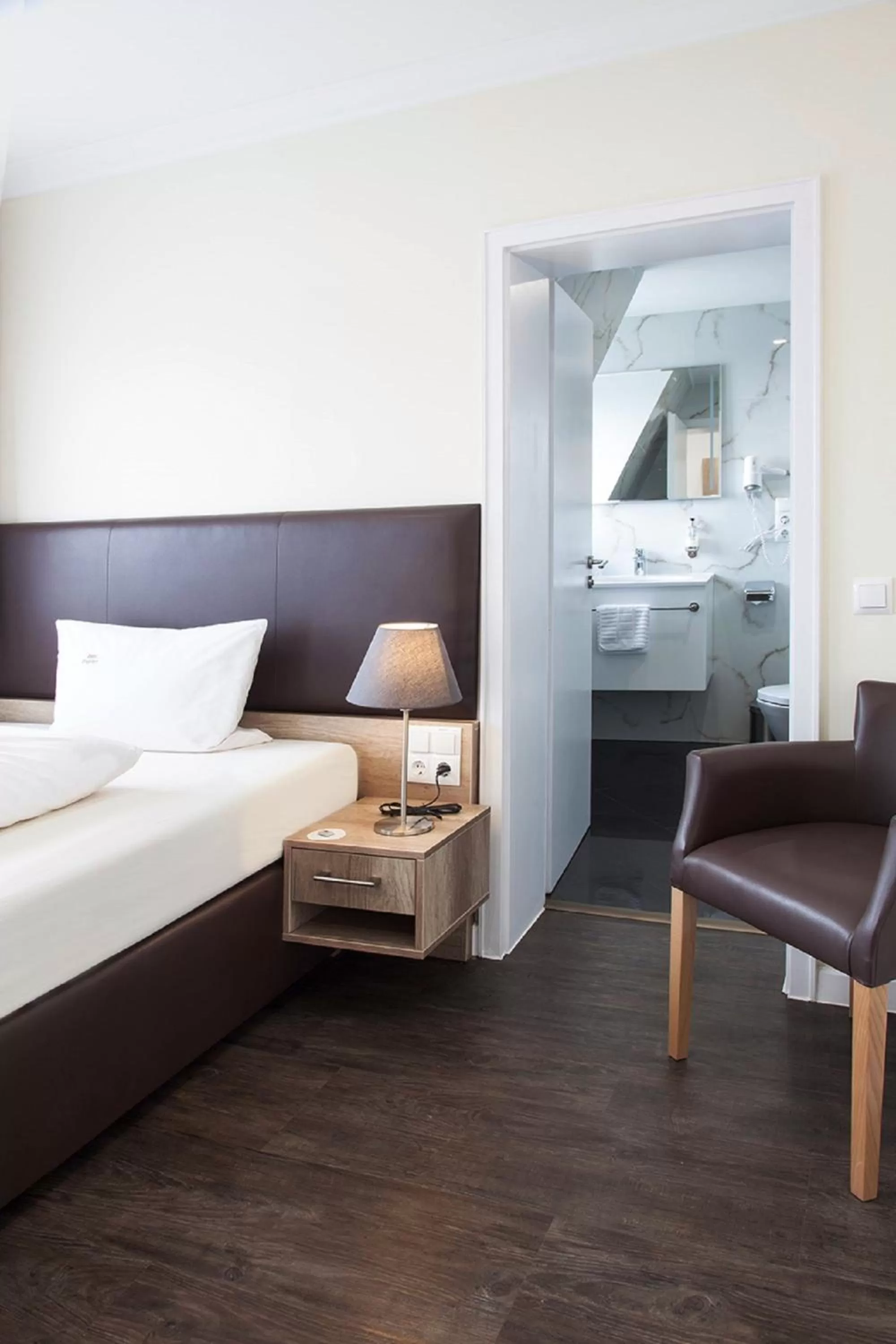 Bed in Hotel Engelbert