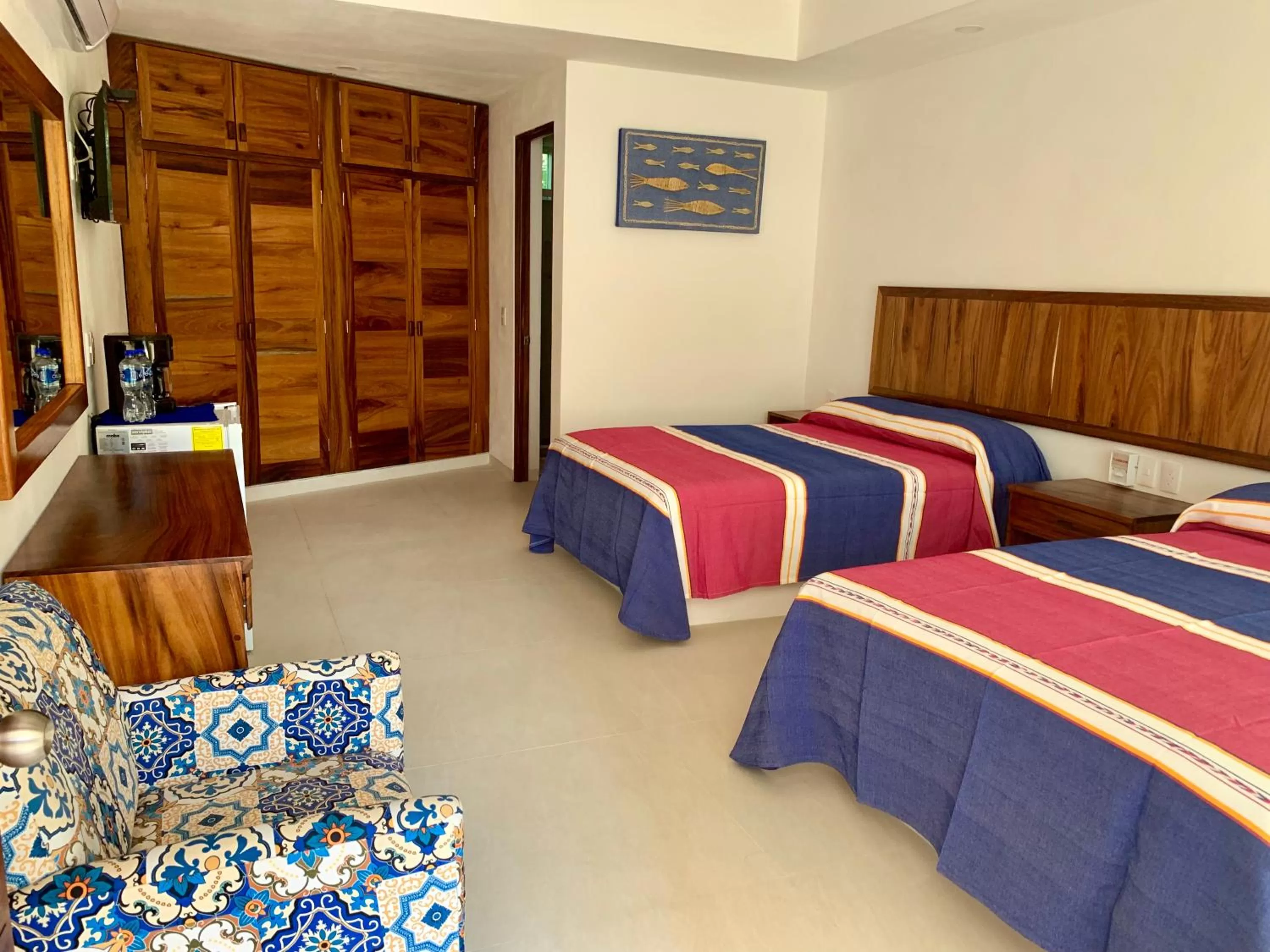 Bed in Solez Zihuatanejo
