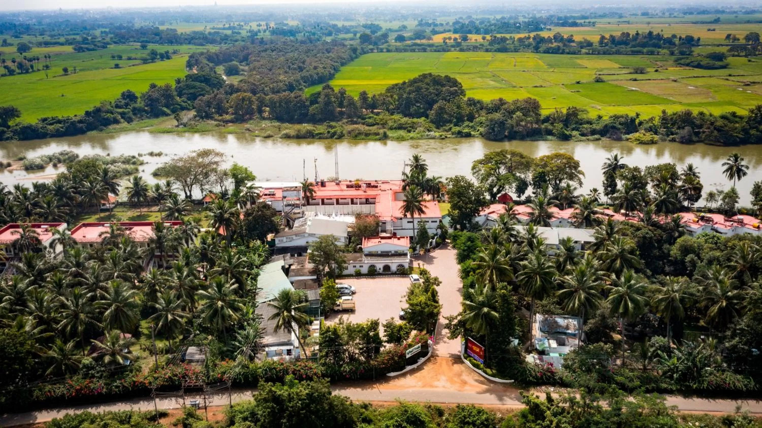 Property building, Bird's-eye View in GReaT Trails Riverview Thanjavur By GRT Hotels
