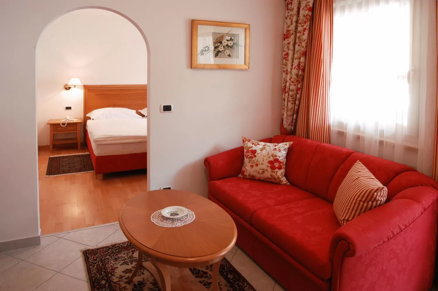 Seating area, Bed in Hotel Ristorante Lewald