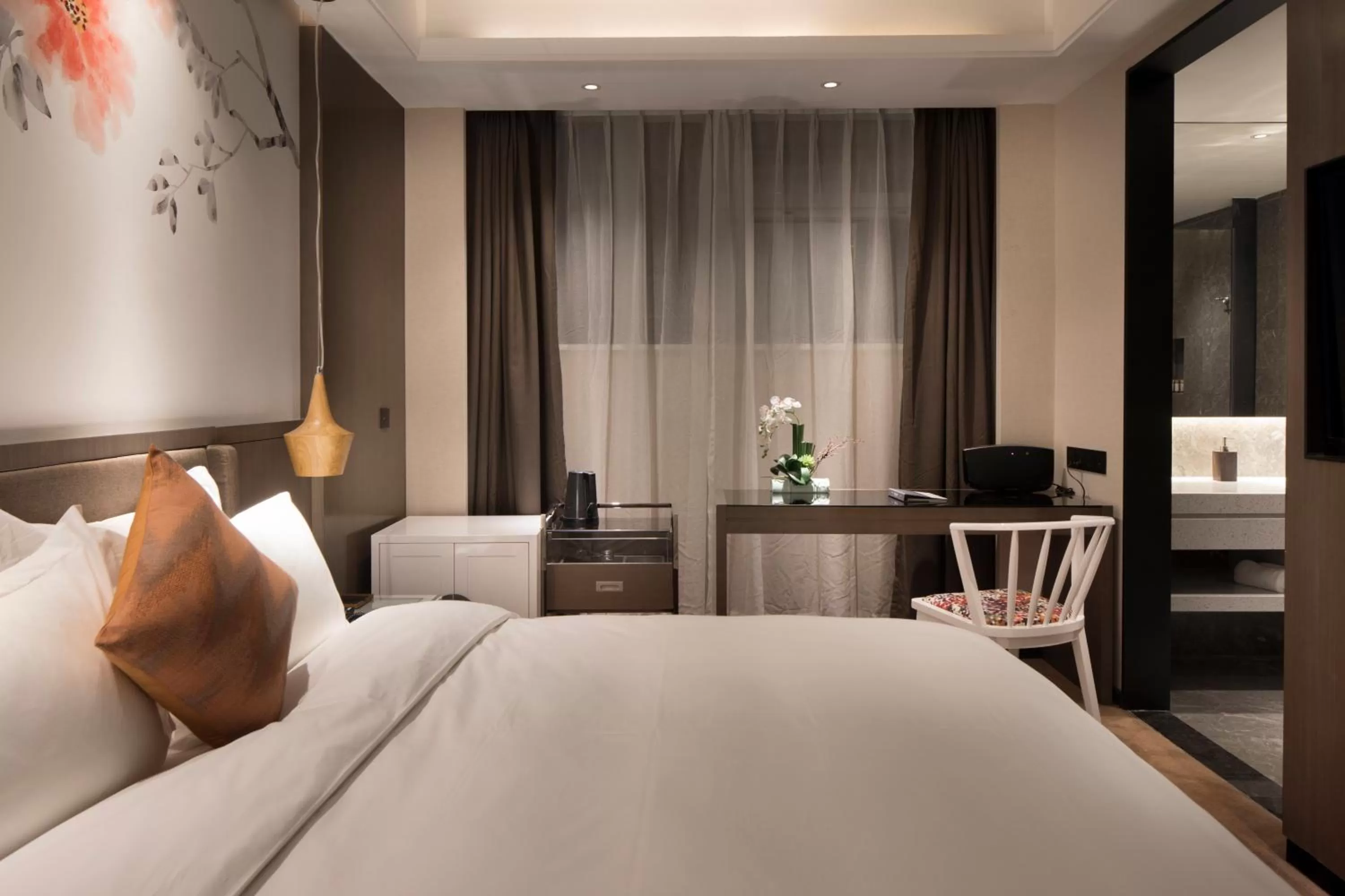 Bed in Paco Hotel Dongpu Guanghzou -Free Shuttle Bus for Canton Fair