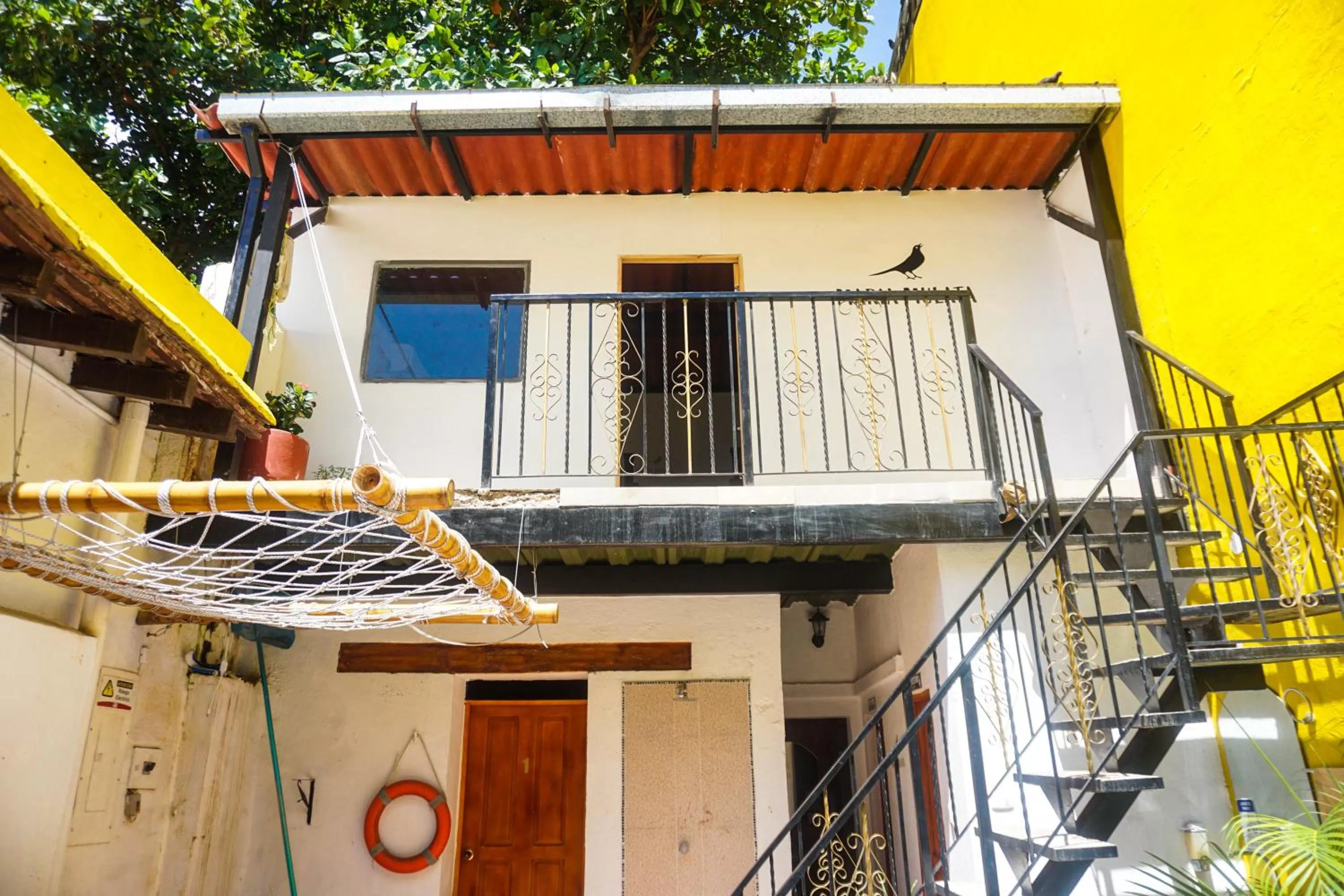 Patio, Property Building in Maria Mulata Boutique Hotel