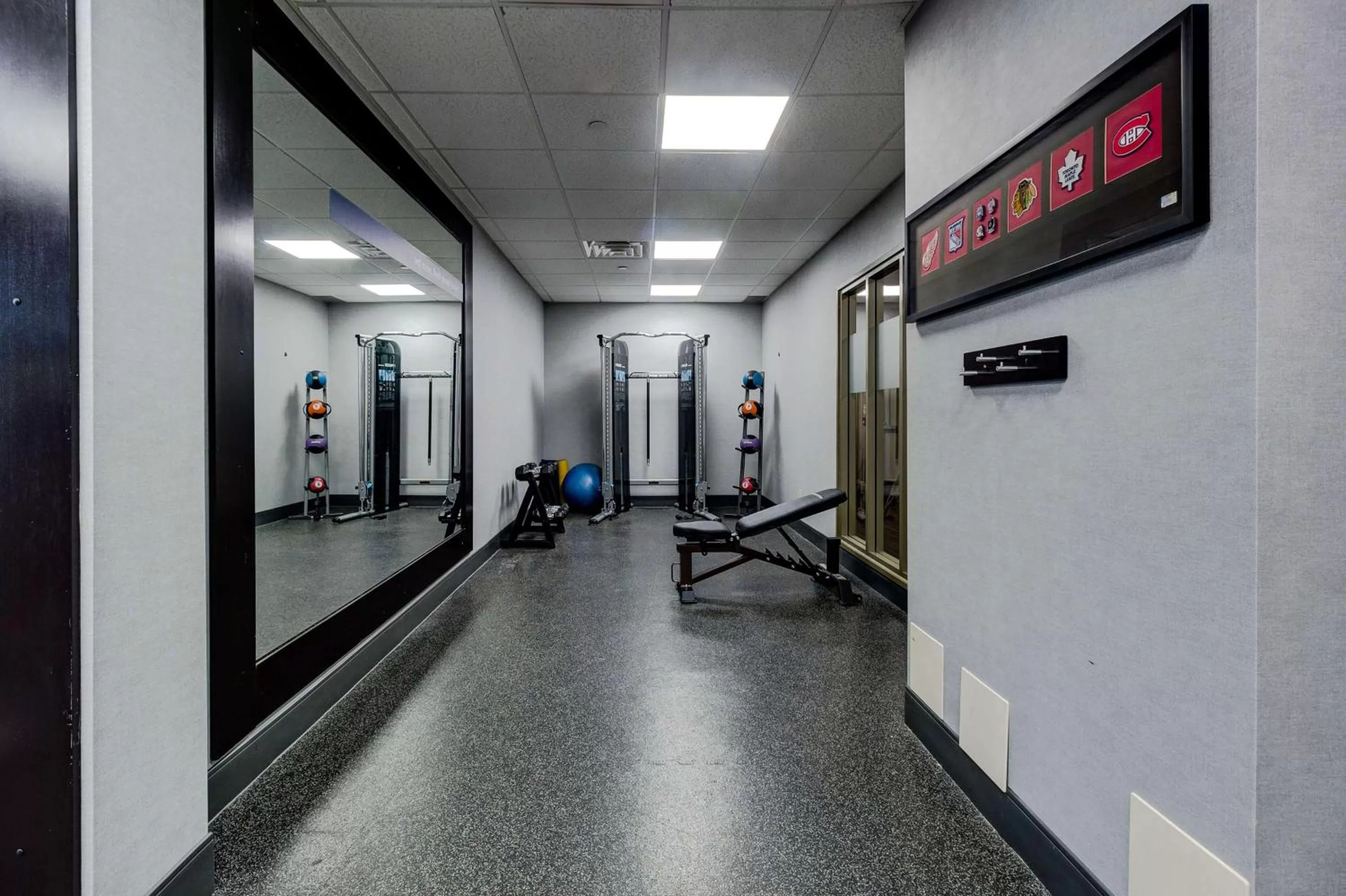 Fitness centre/facilities in Hampton Inn & Suites by Hilton Brantford