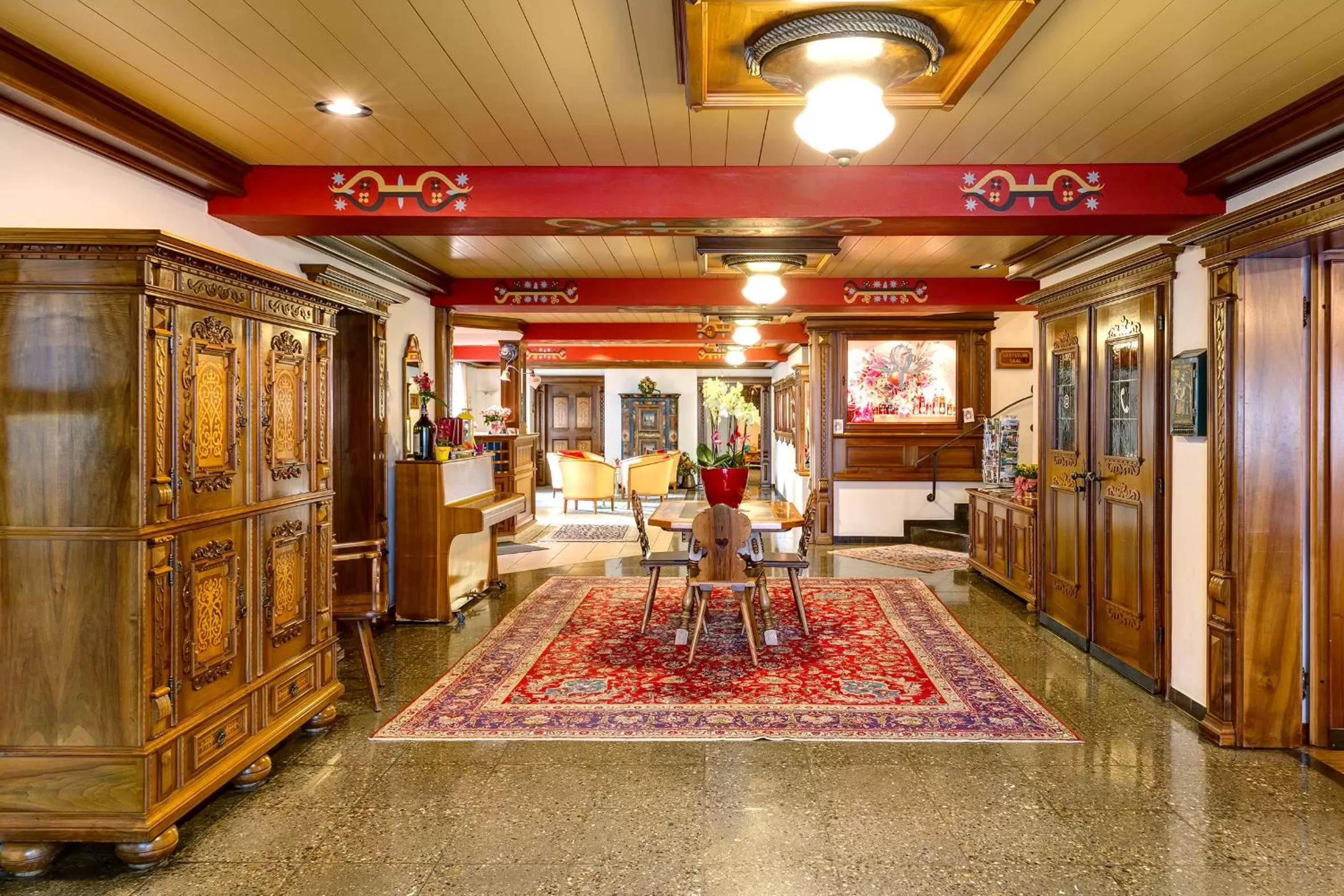 Lobby or reception in Hotel Säntis