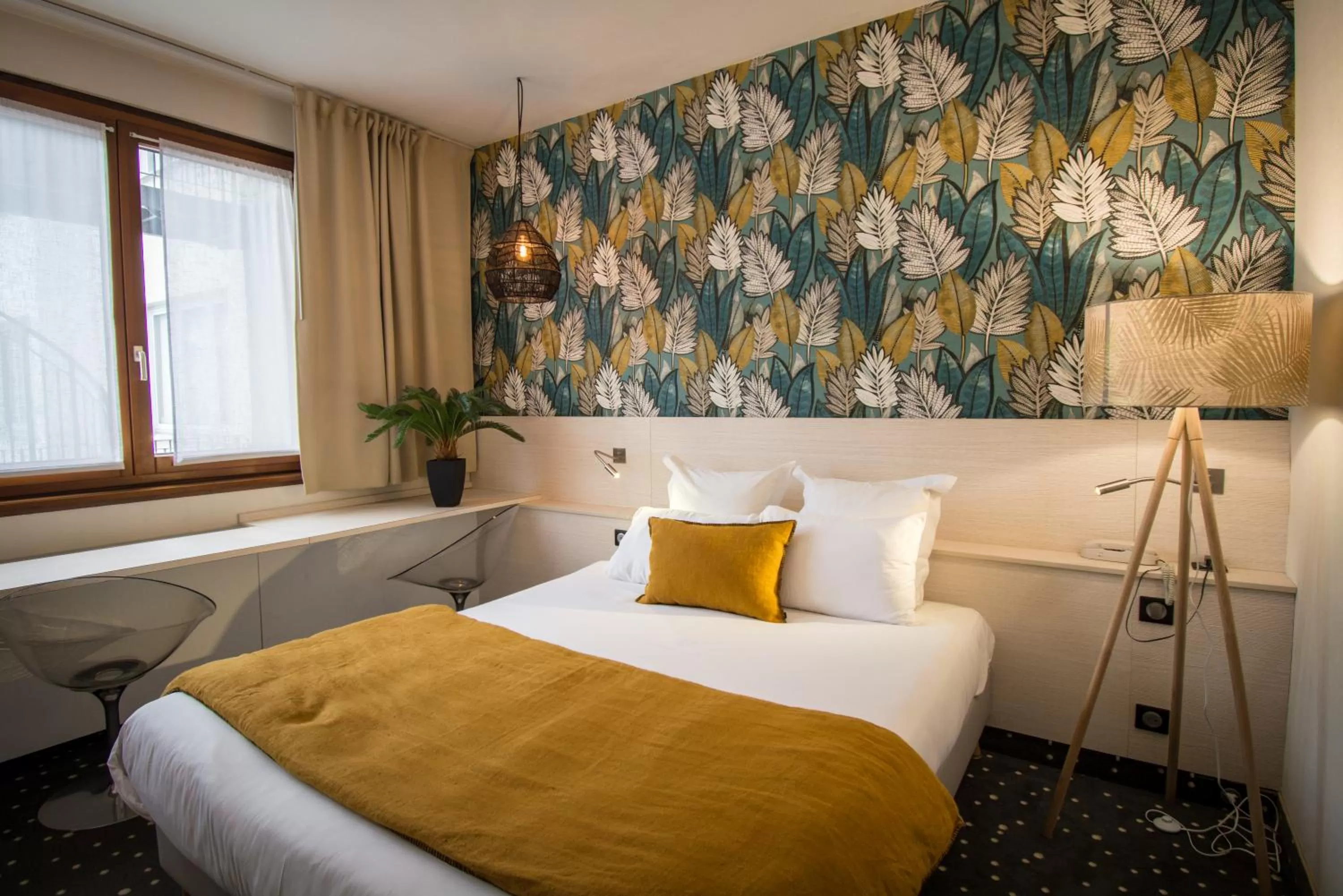 Bed in Hôtel Restaurant Vaillant Colmar Nord