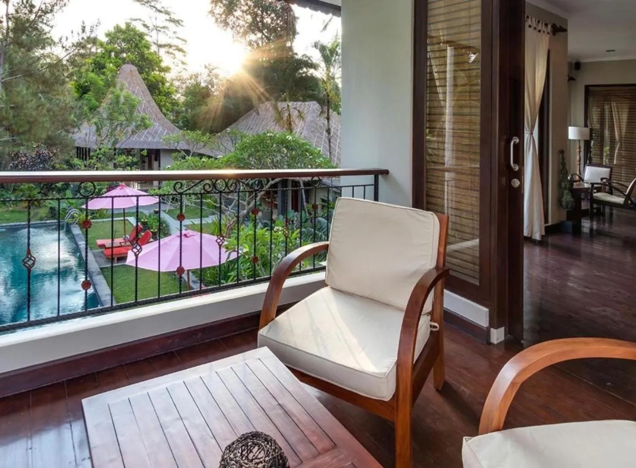 Seating area in Suara Air Luxury Villa Ubud