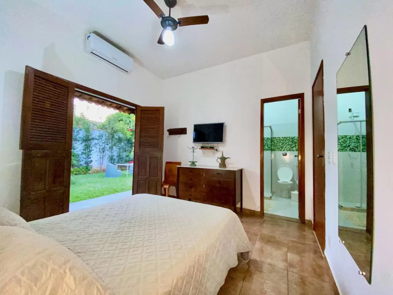 Bed in Pousada Nossa Terra