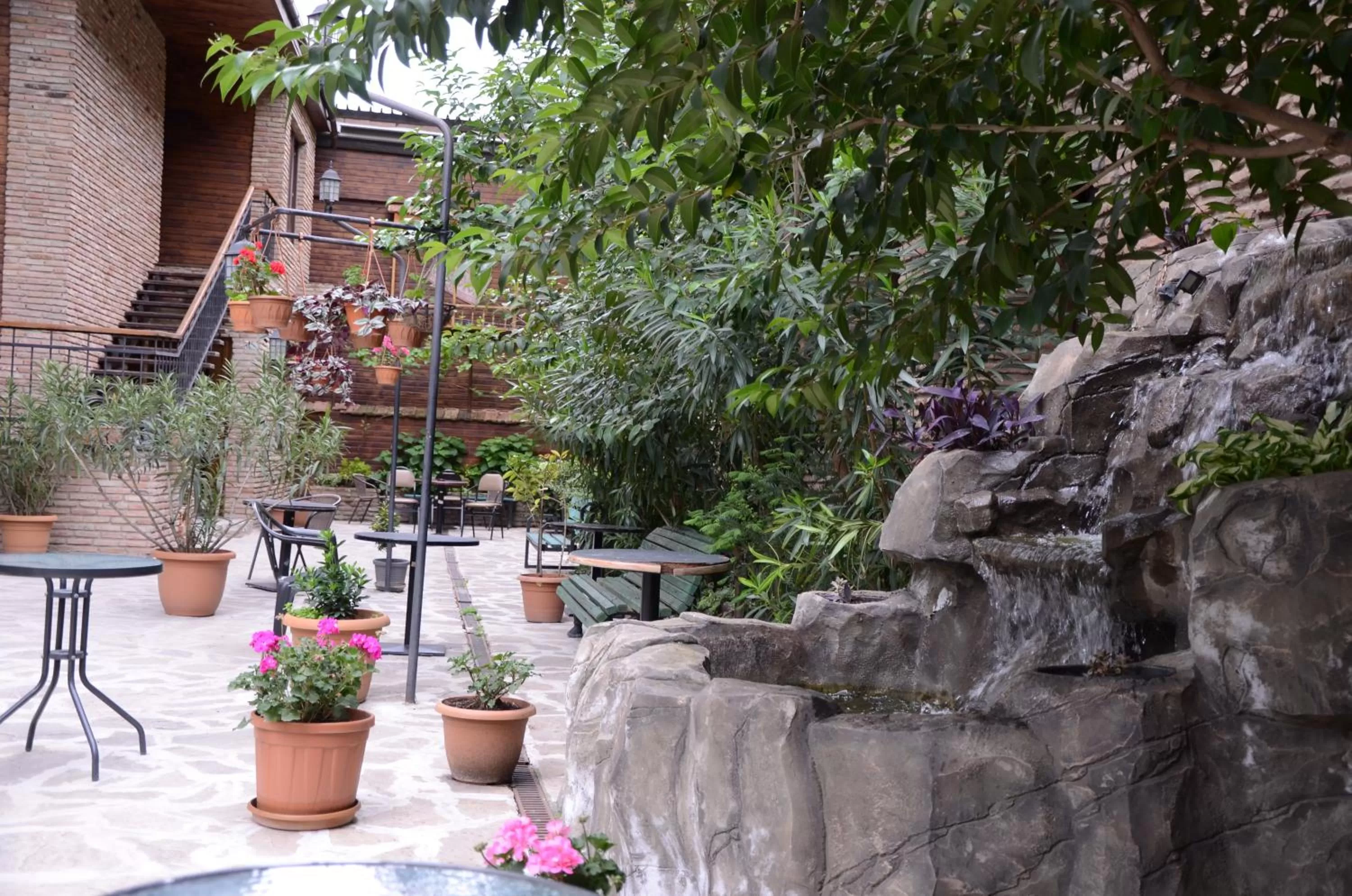 Inner courtyard view in Tiflis Hotel