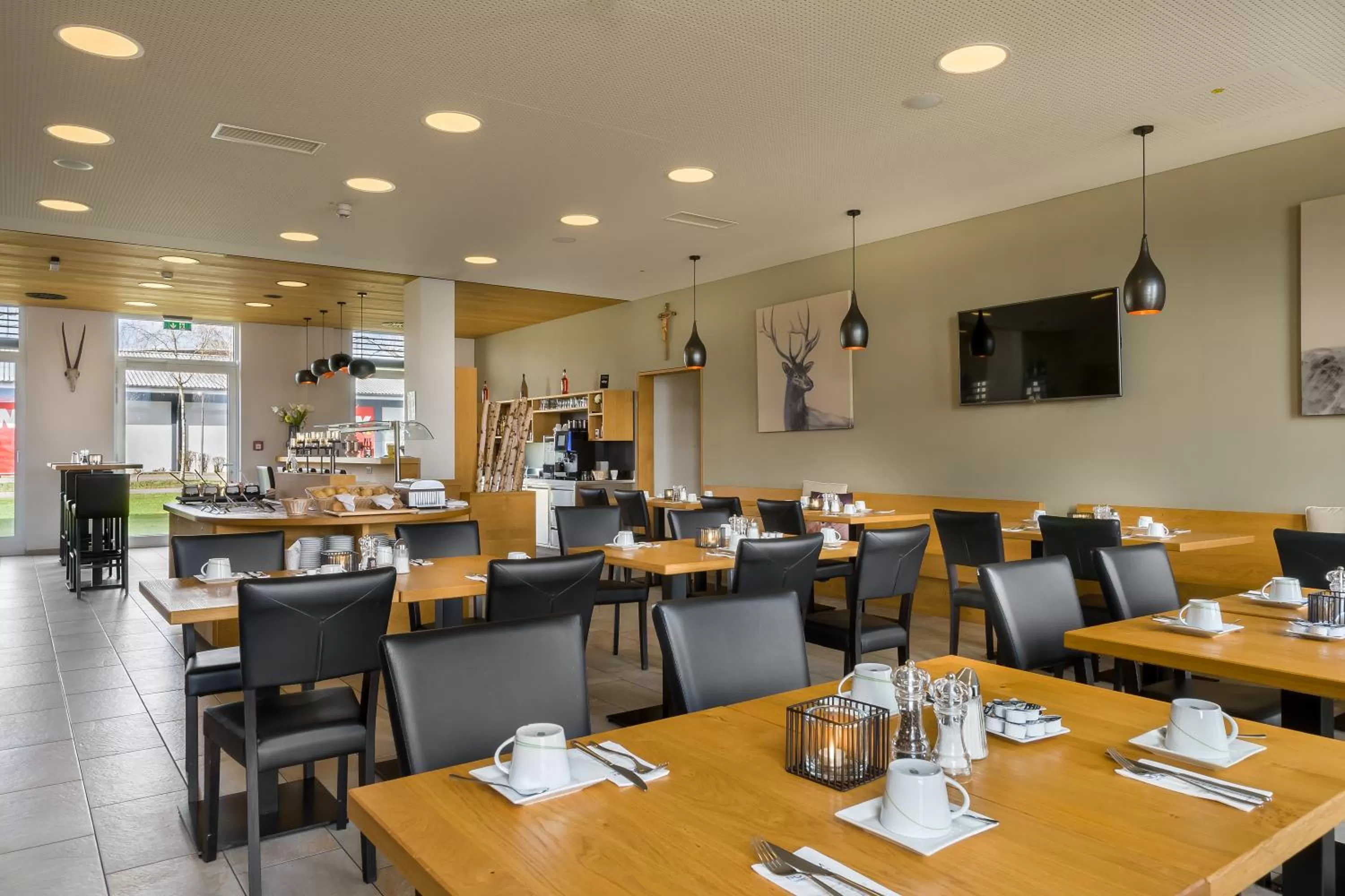 Breakfast, Restaurant/Places to Eat in Atomis Hotel Dachau Munich