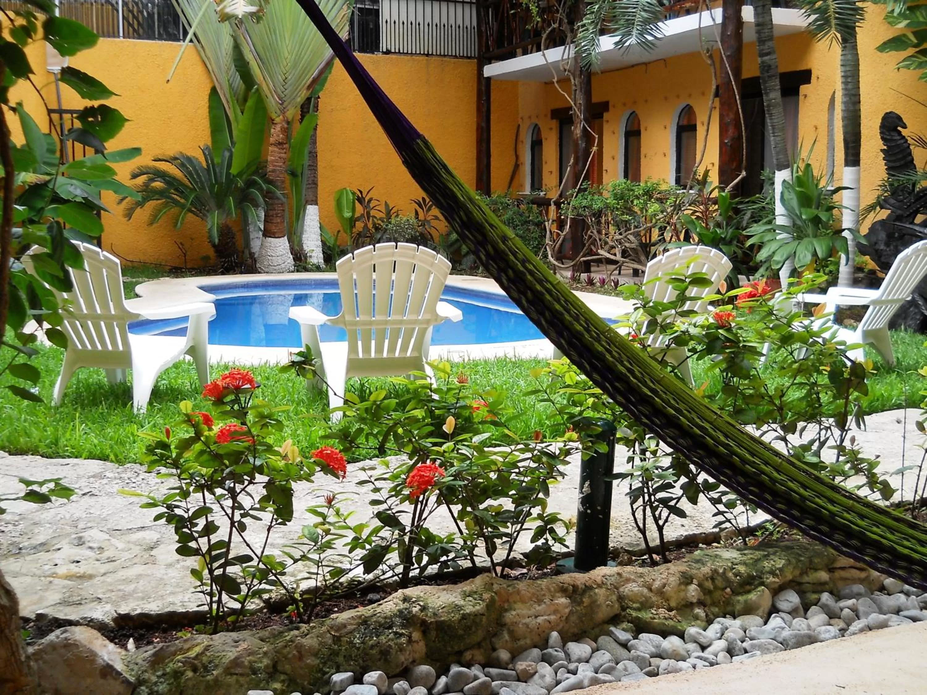 Patio in Hotel Bosque Caribe, 5th Av. zone