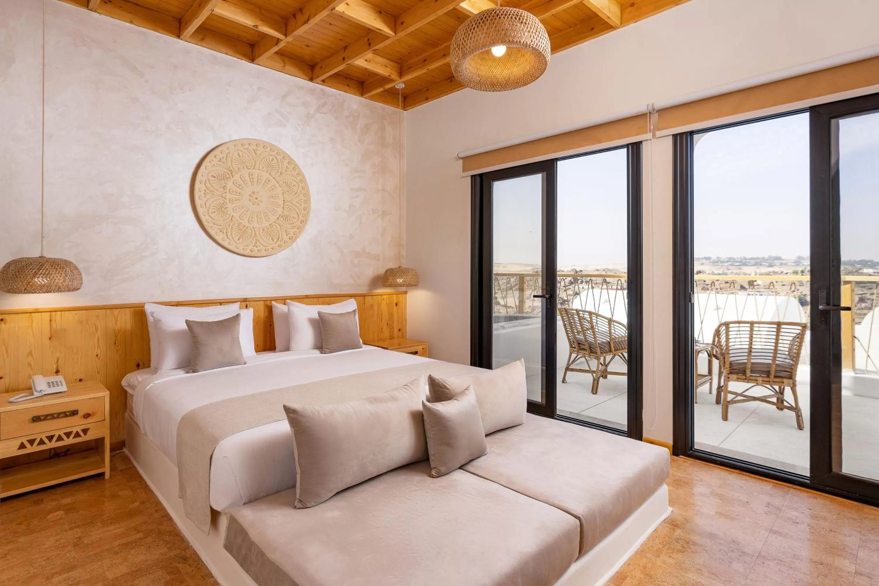 Balcony/Terrace, Bed in Benben by Dhara Hotels - Adults Only