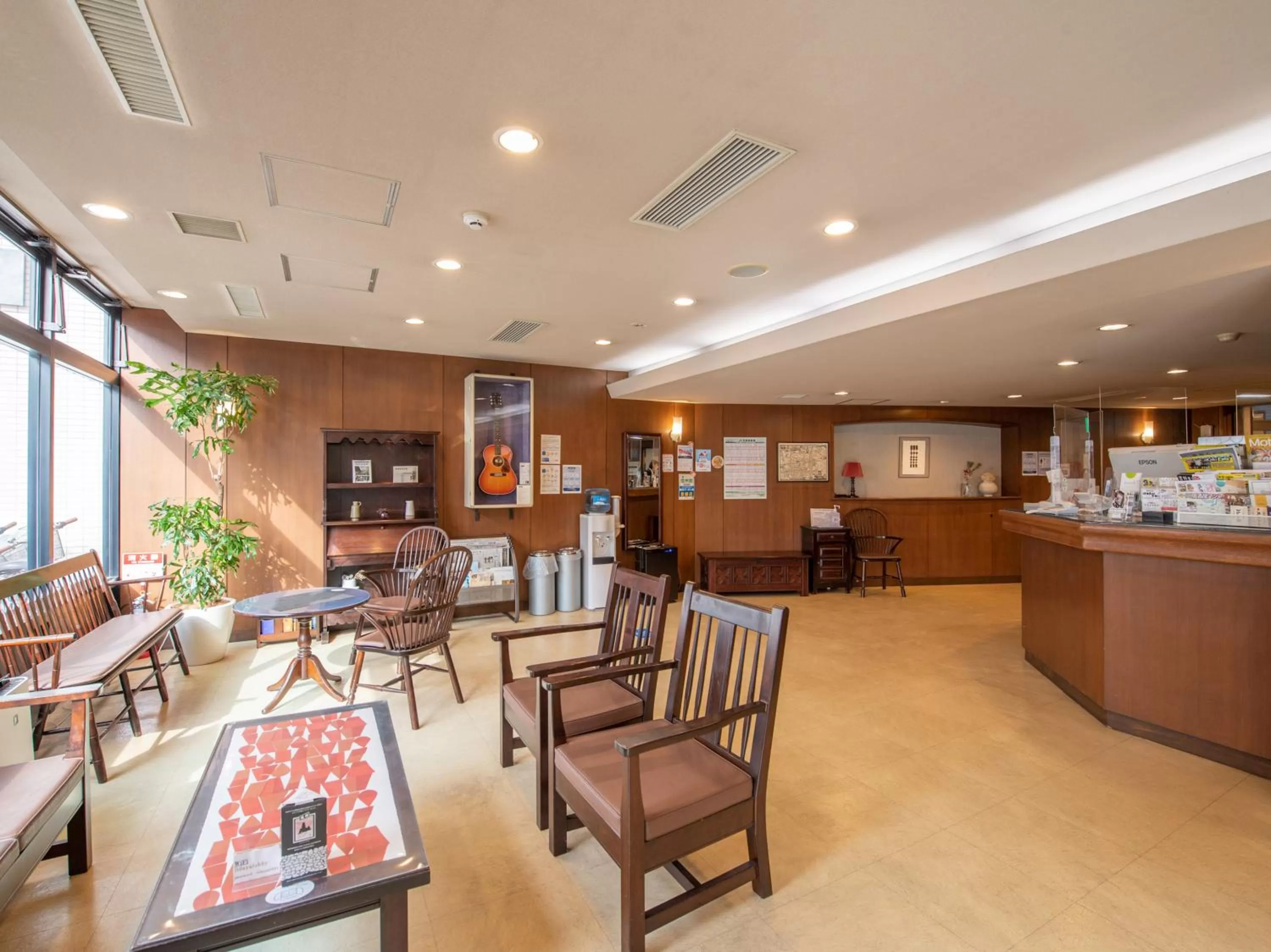 Seating area in Hotel Iidaya