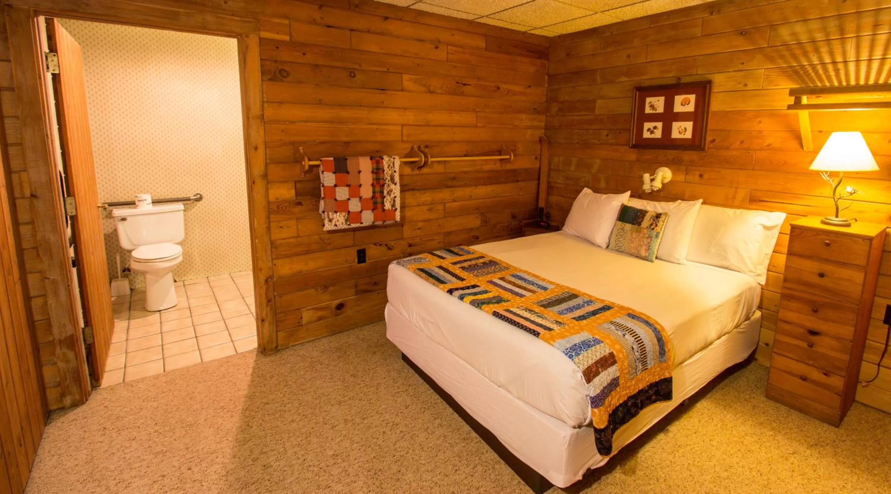 Bed in Solbakken Resort