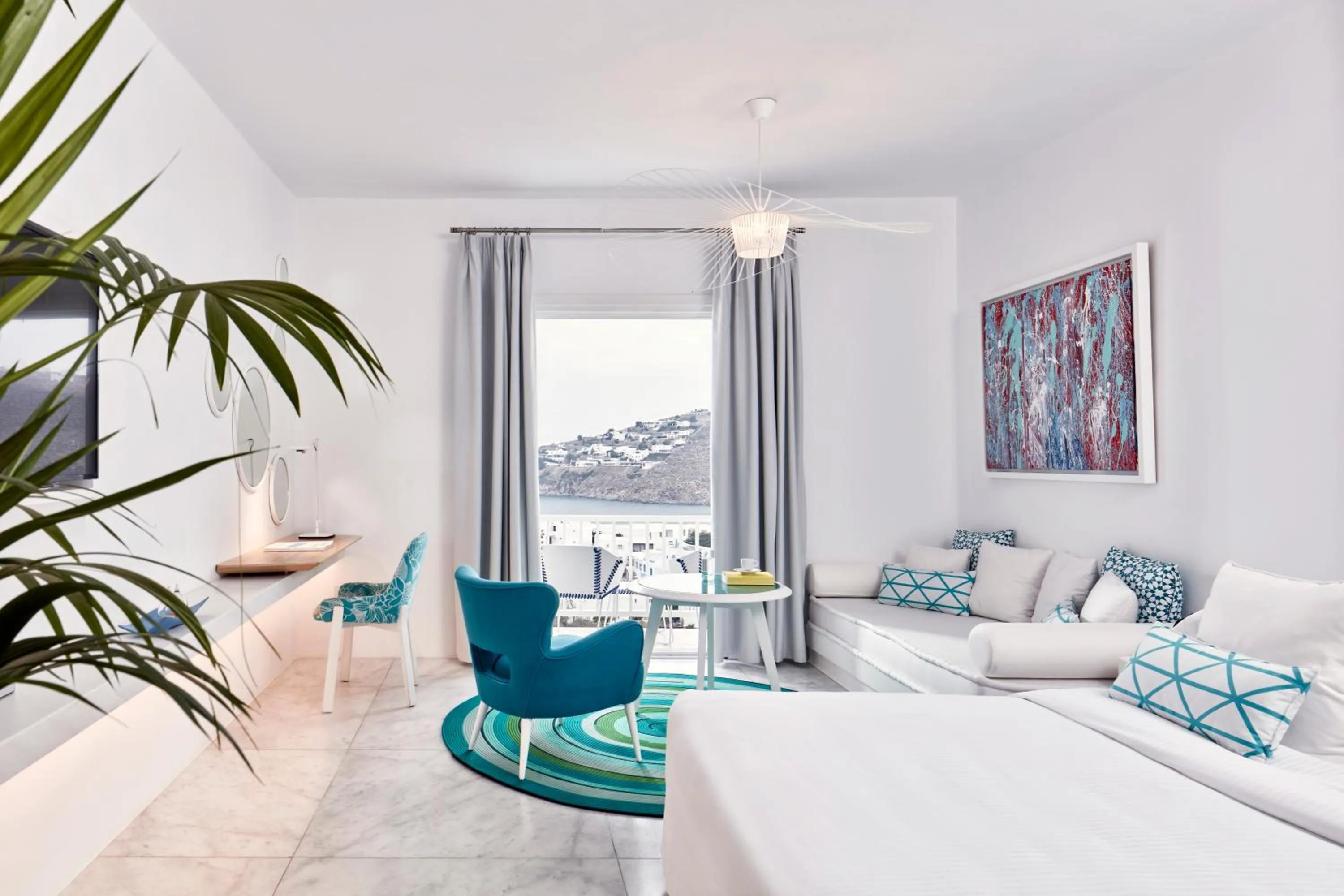 Bedroom in Myconian Ambassador Relais & Chateaux