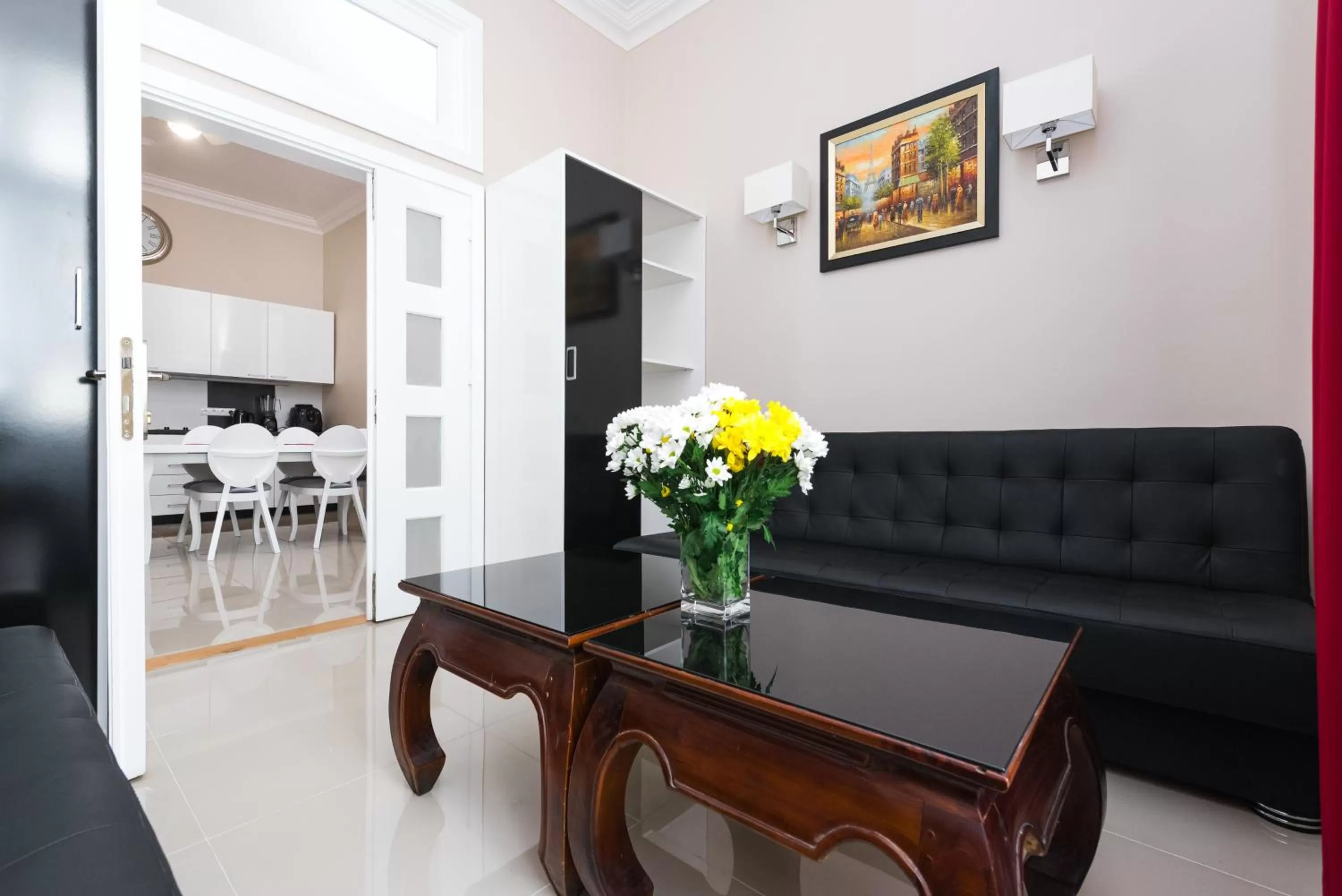 Living room in Rembrandt Aparthotel