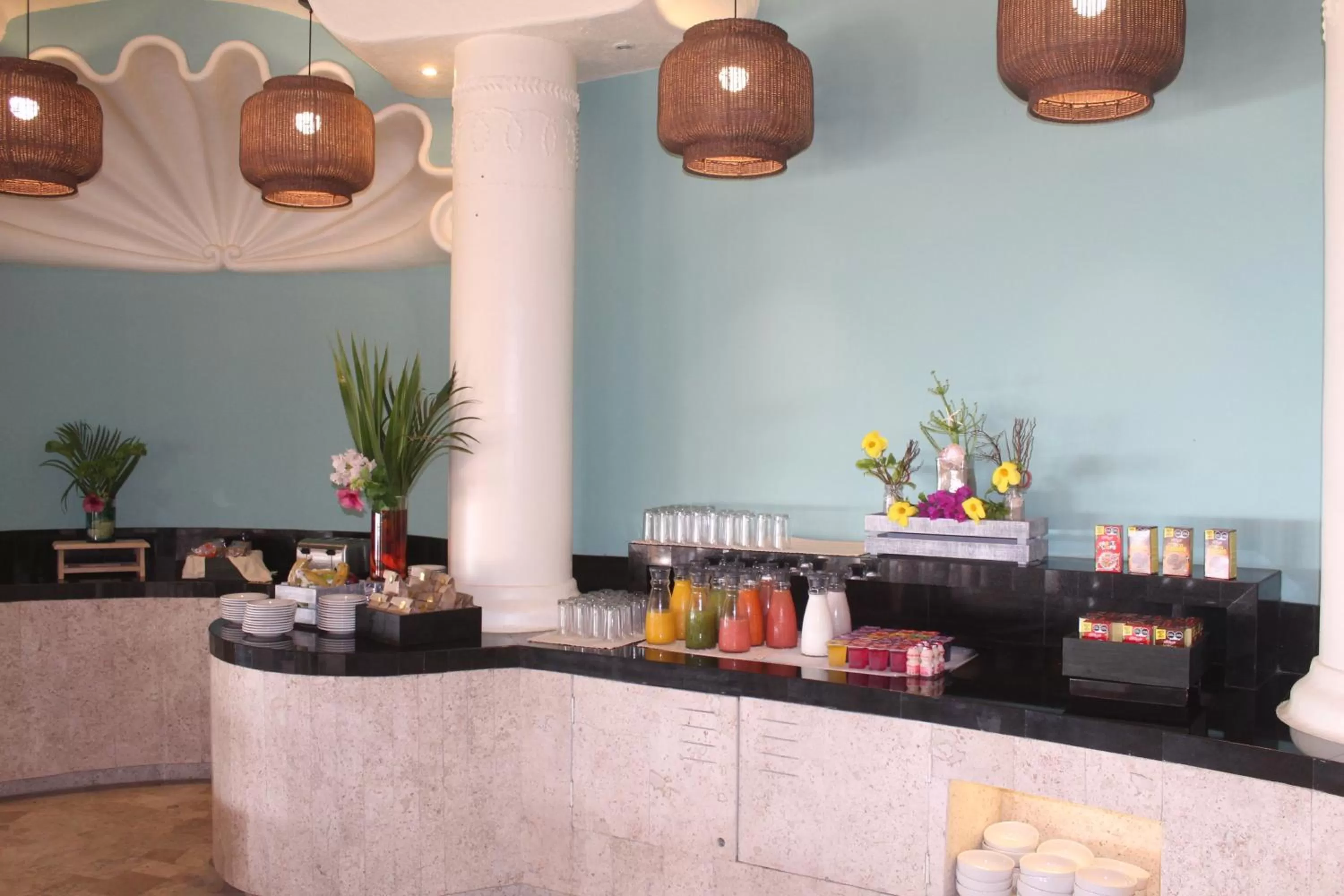 Buffet breakfast in Quinta Real Acapulco