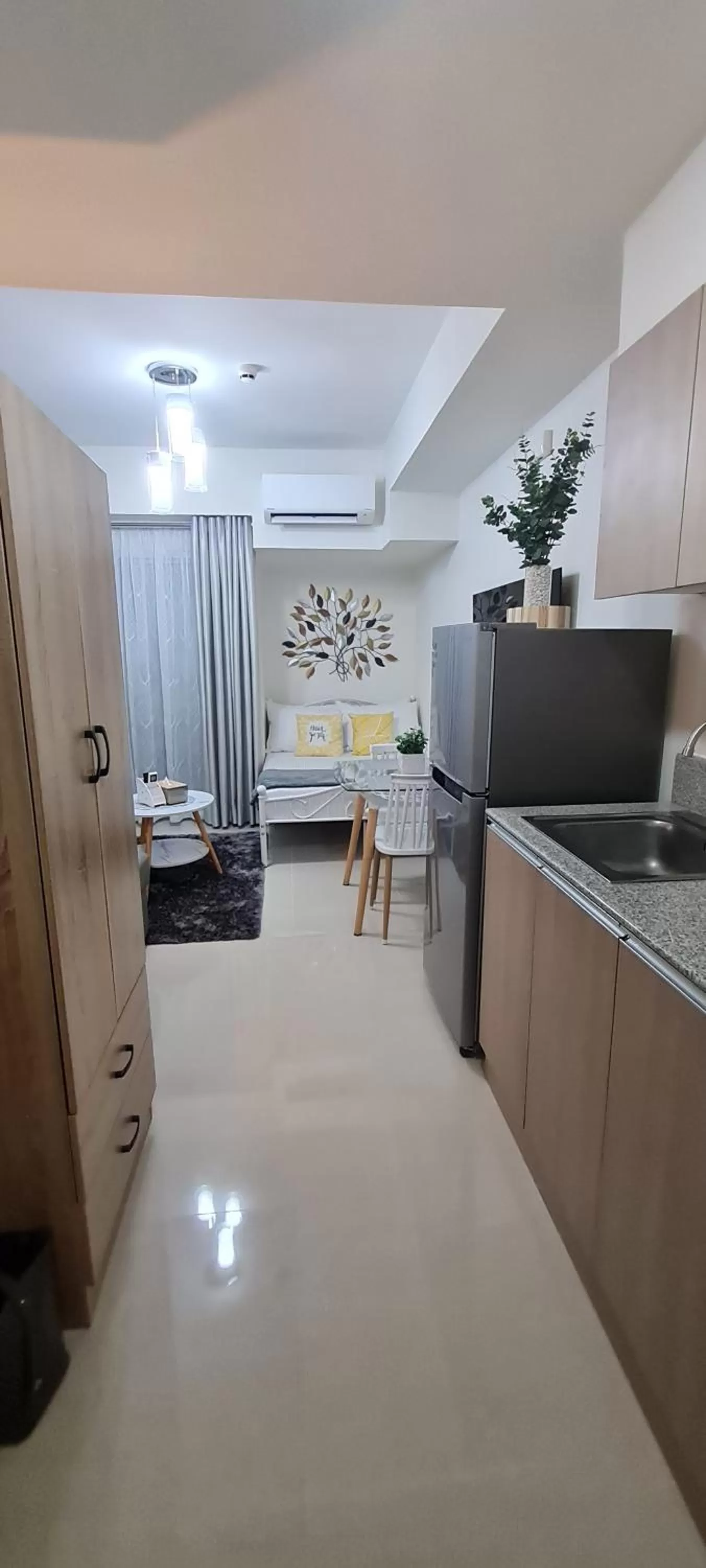 Kitchen or kitchenette in Inspiria Condo Units beside Abreeza Mall Davao