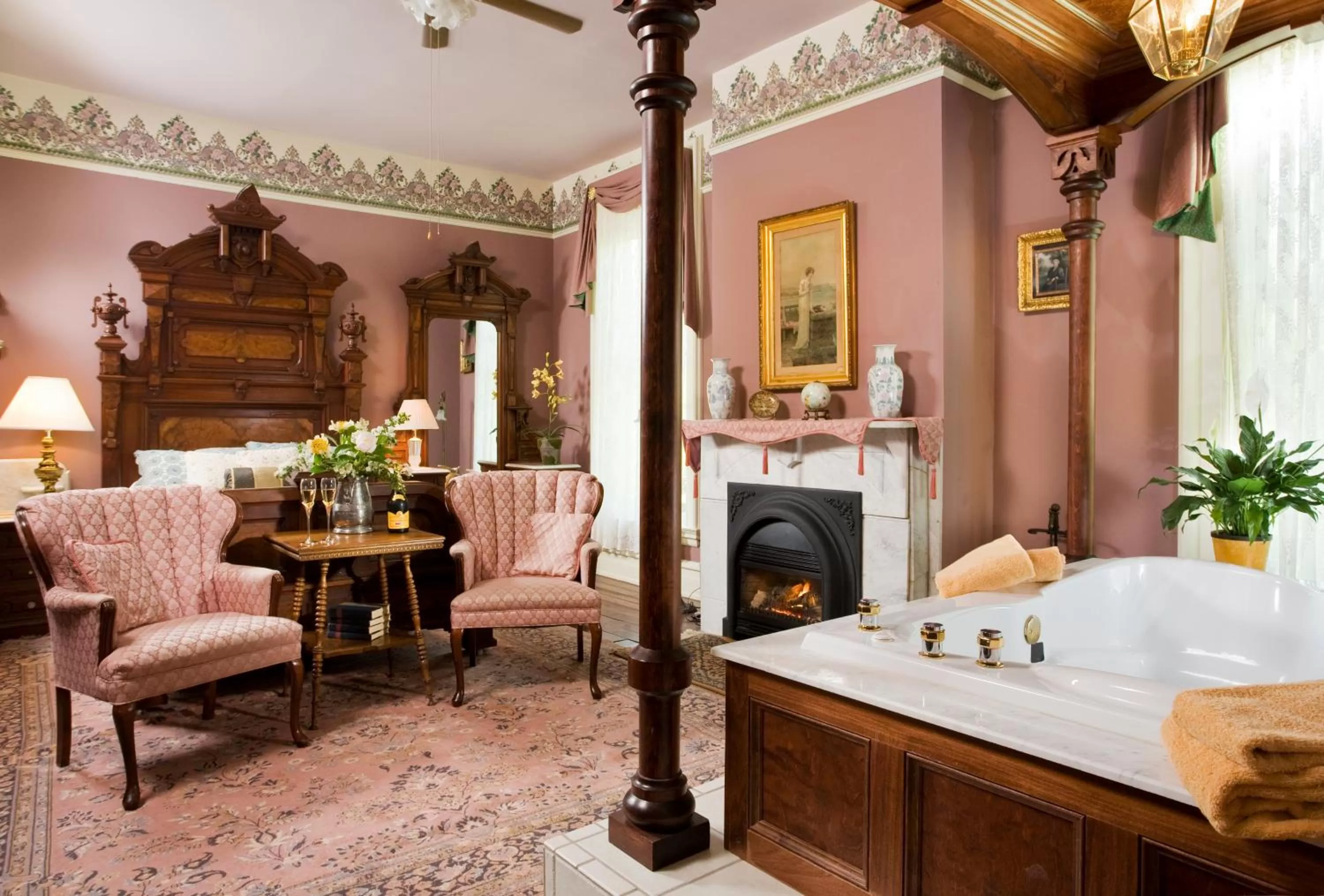 flat iron in Garth Woodside Mansion Bed and Breakfast