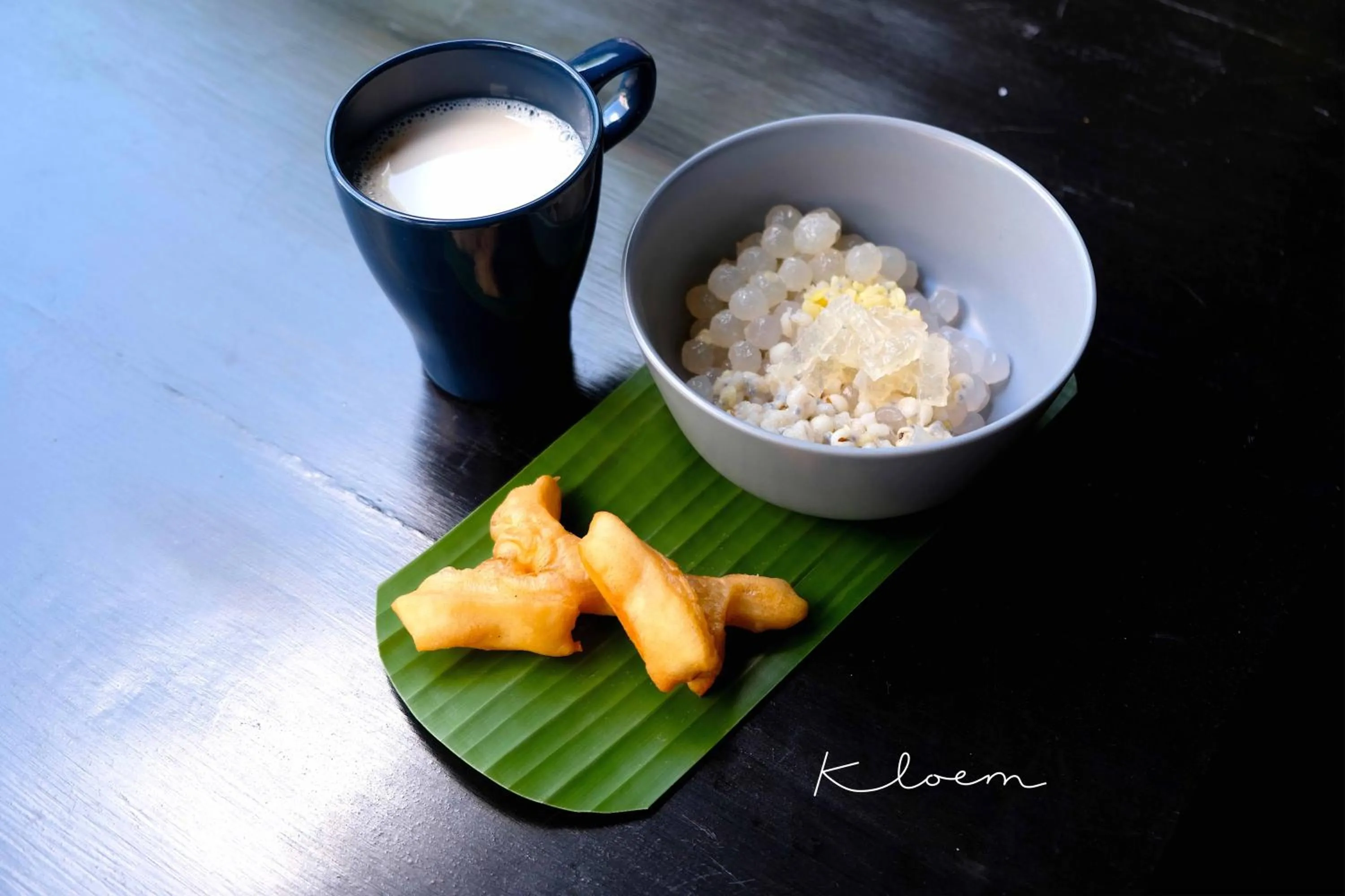 Food close-up in Kloem Hostel