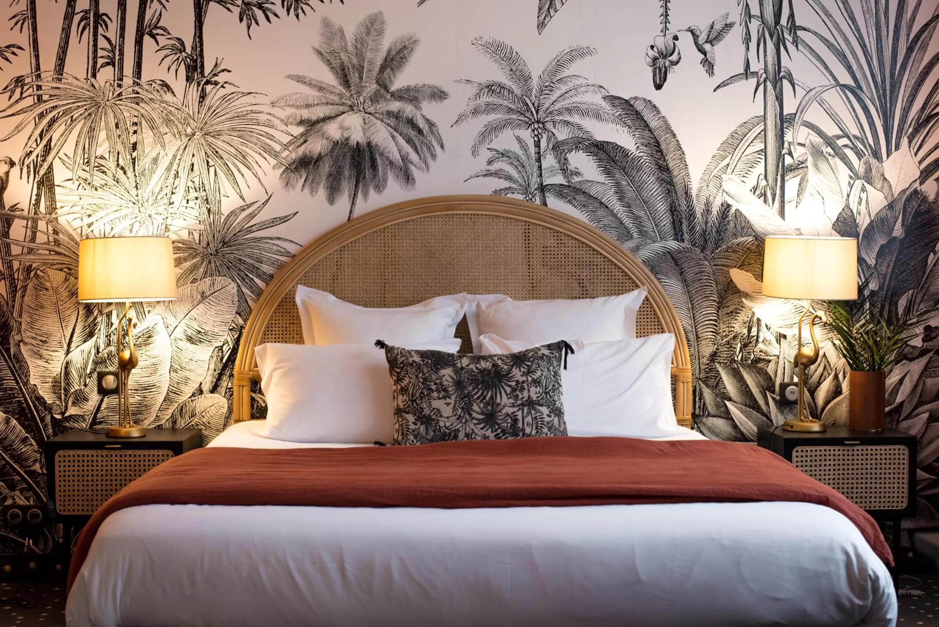 Bed in Hôtel Restaurant Vaillant Colmar Nord