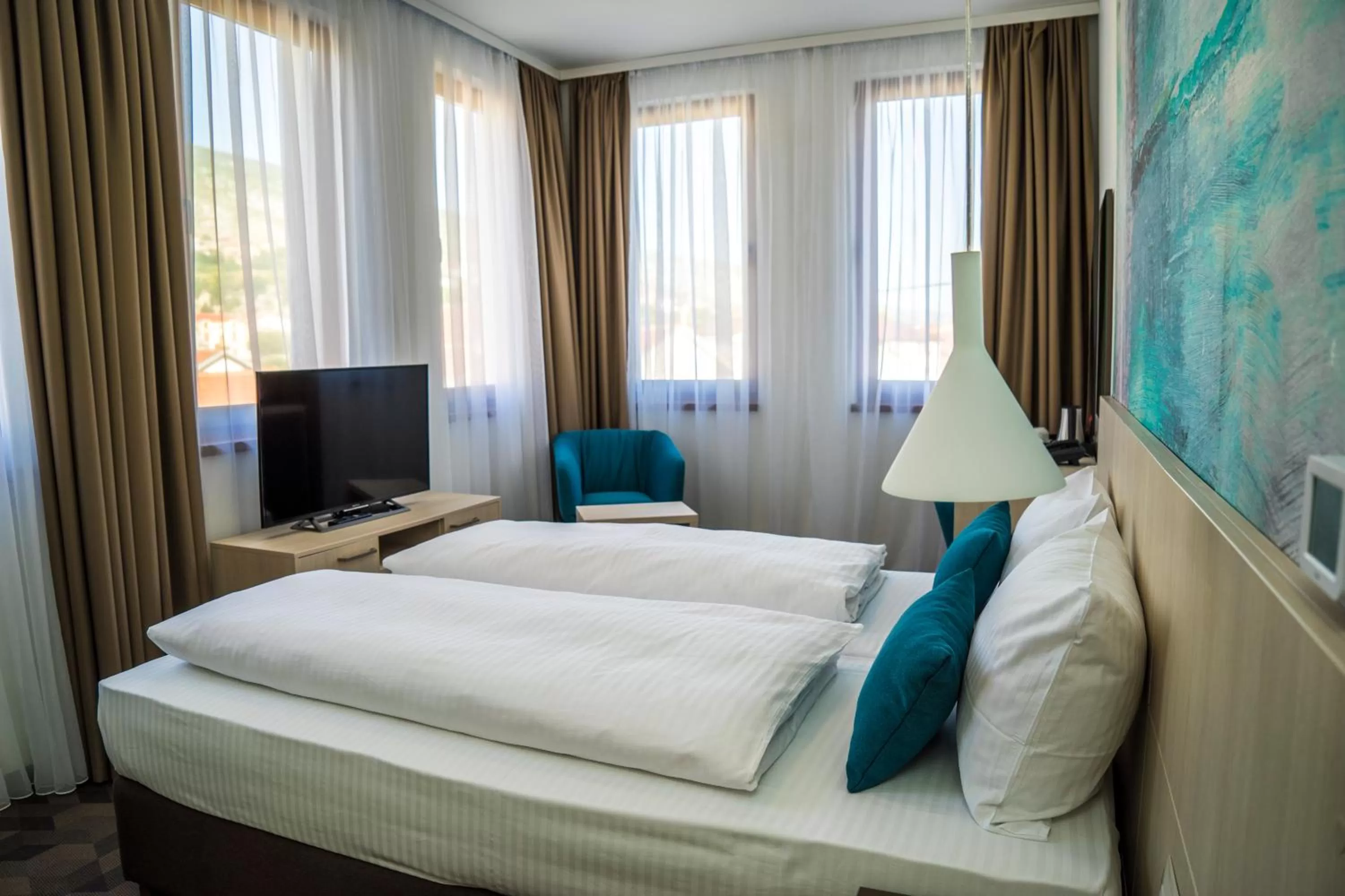 Bedroom, Bed in Hotel Kapetanovina