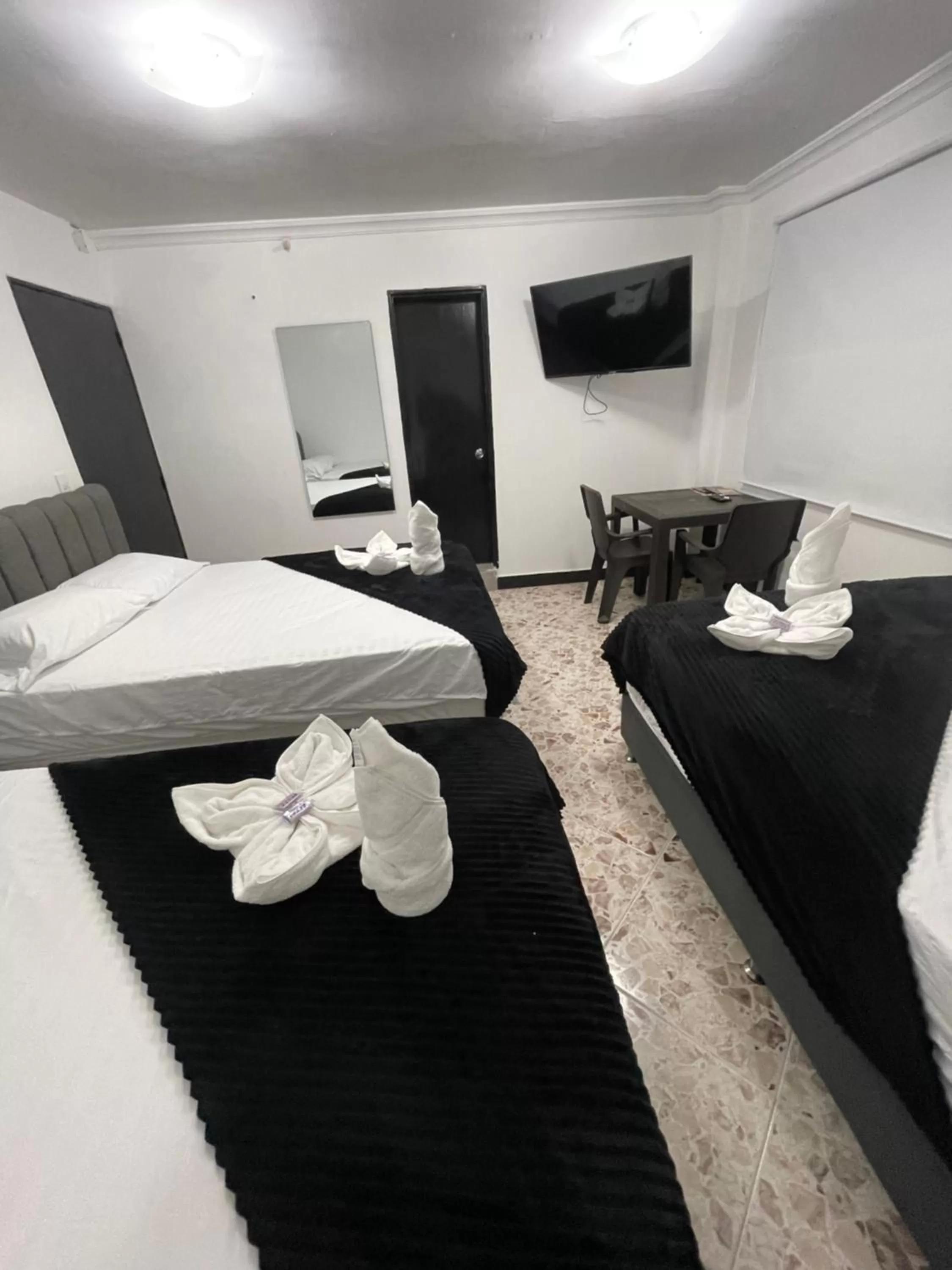 Bed in Hotel De León Estadio