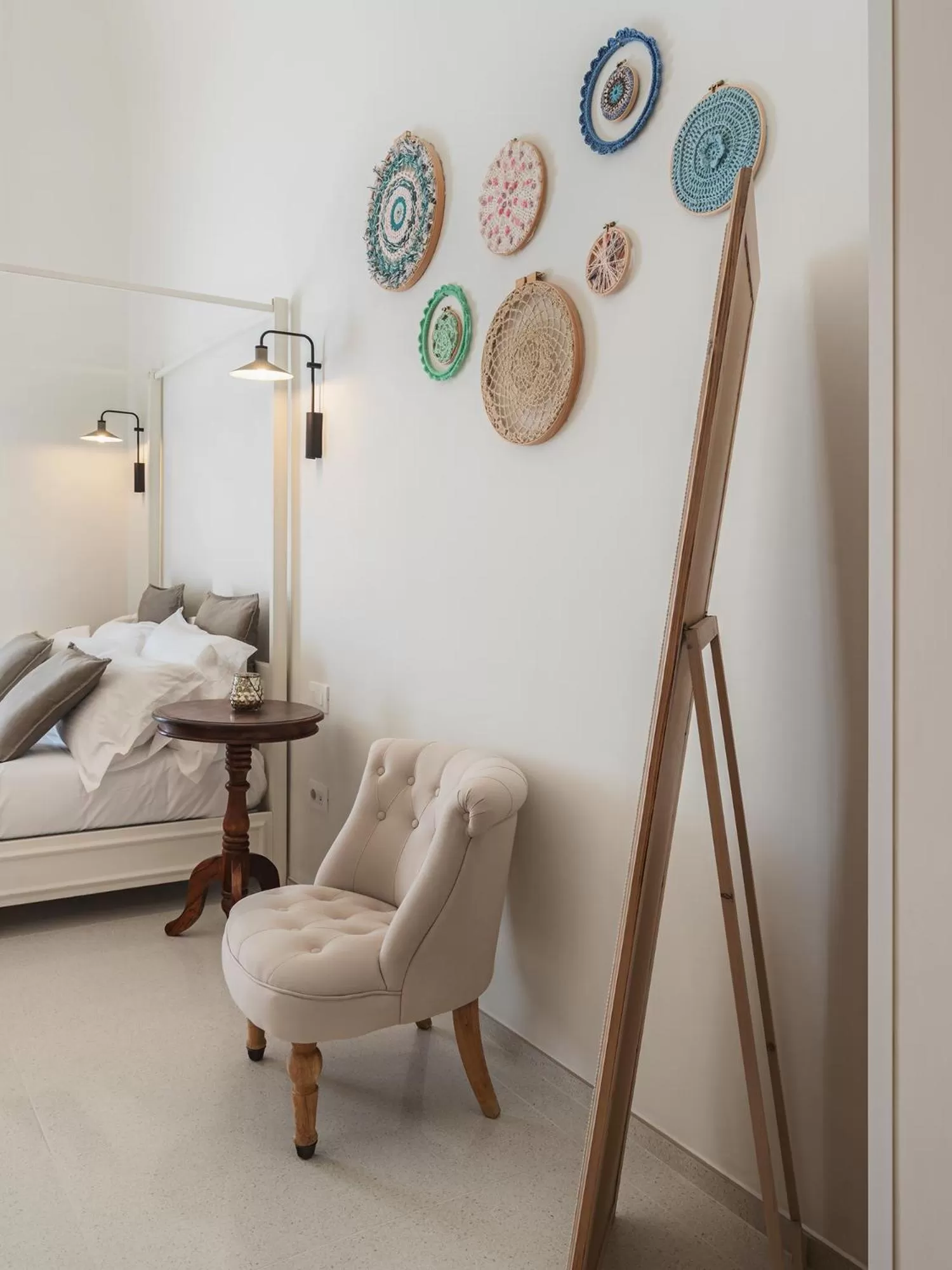 Decorative detail, Bed in Living u HomeSuites