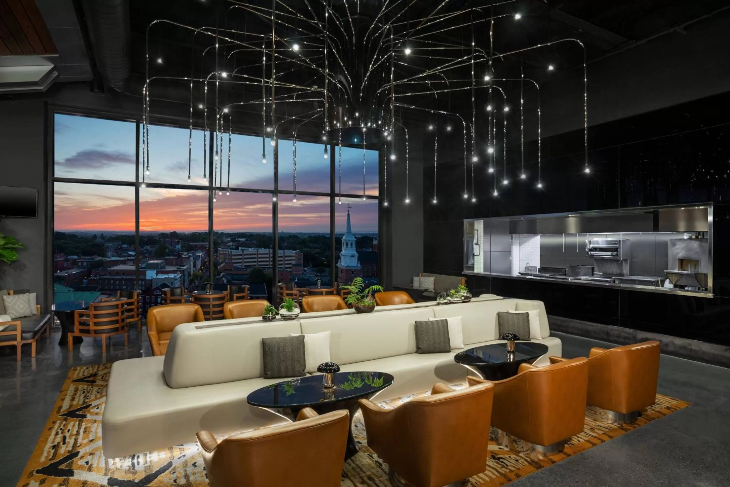 Lounge or bar in Lancaster Marriott at Penn Square