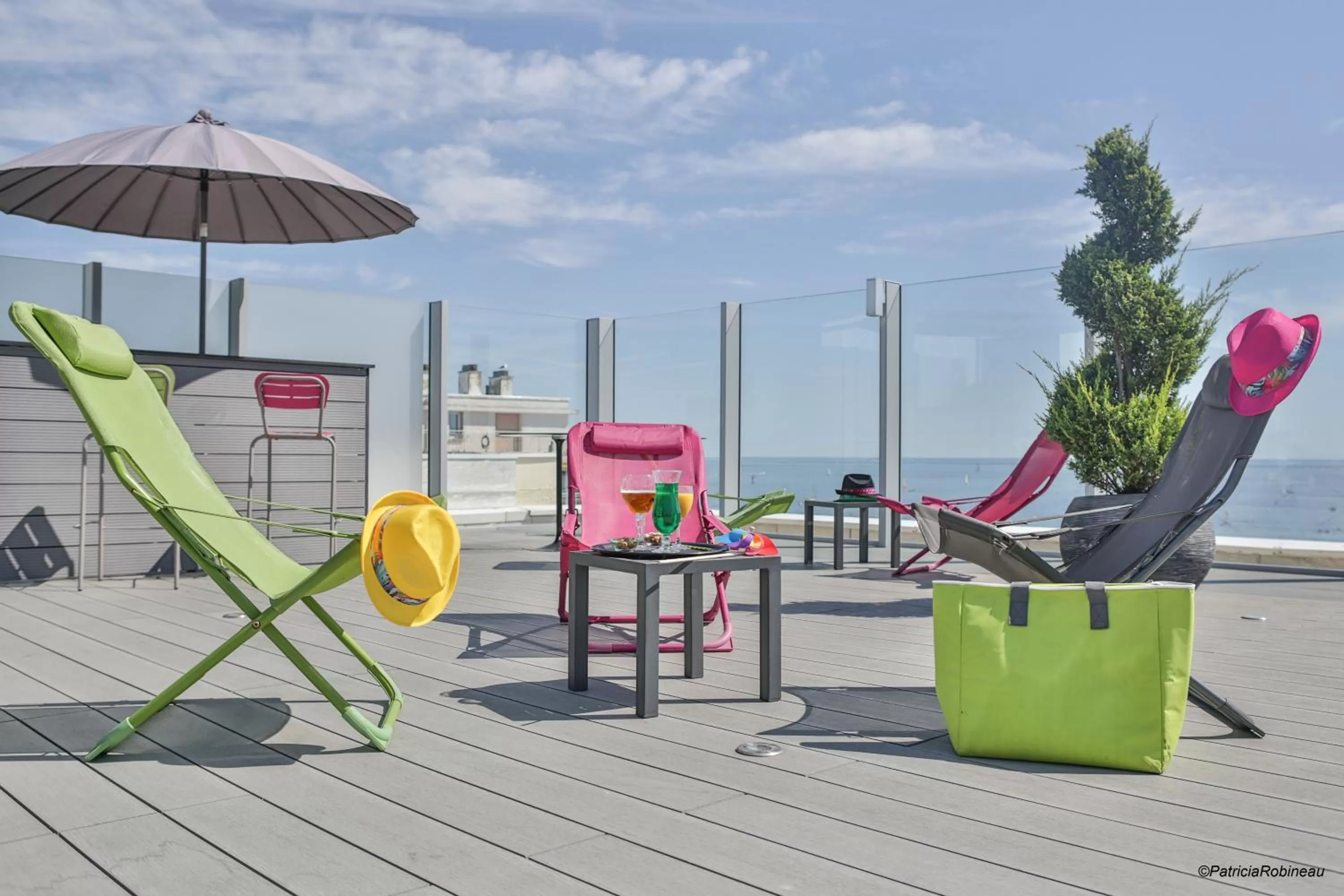 Patio in Kyriad Prestige Les Sables d'Olonne - Plage - Centre des Congrès