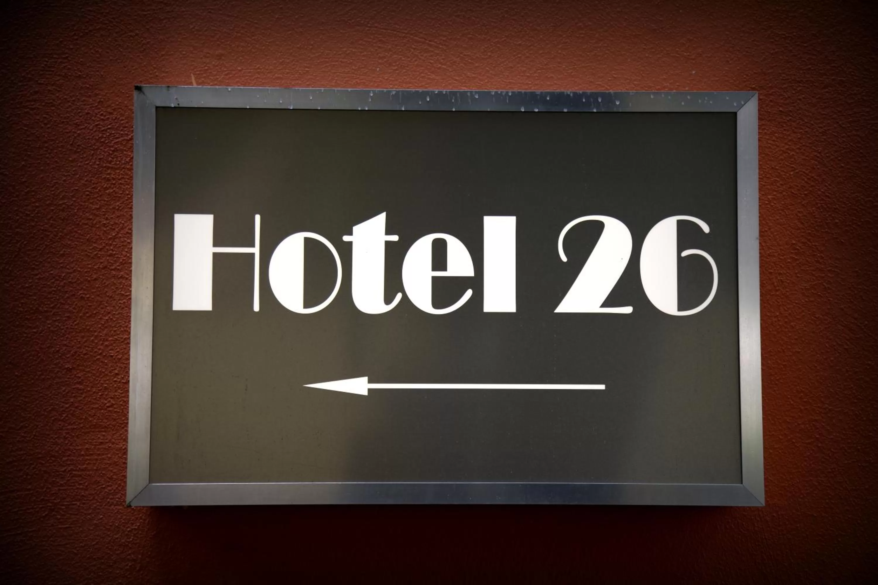 Logo/Certificate/Sign in Hotel 26