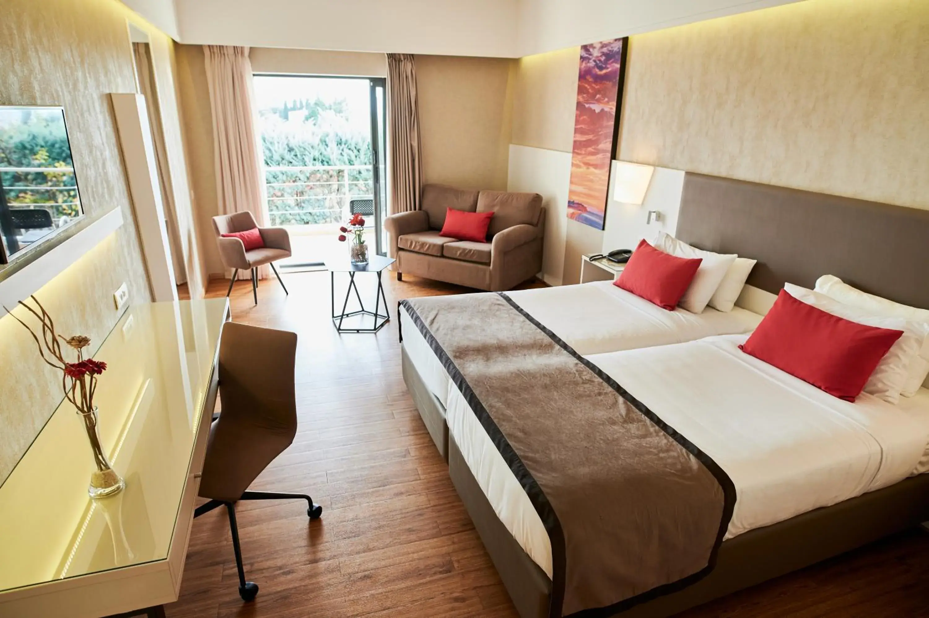 Superior Family Twin Room with Garden View - Non-Smoking in Ramada Plaza by Wyndham Thraki Superior Family Twin Room with Garden View - Non-Smoking in Ramada Plaza by Wyndham Thraki