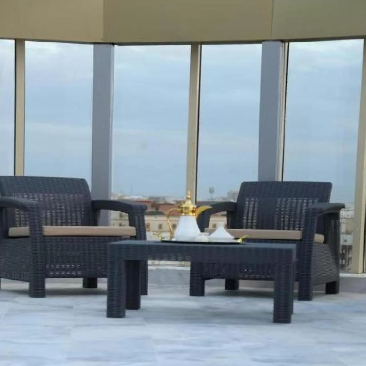 Seating area in شقق ارين المطار