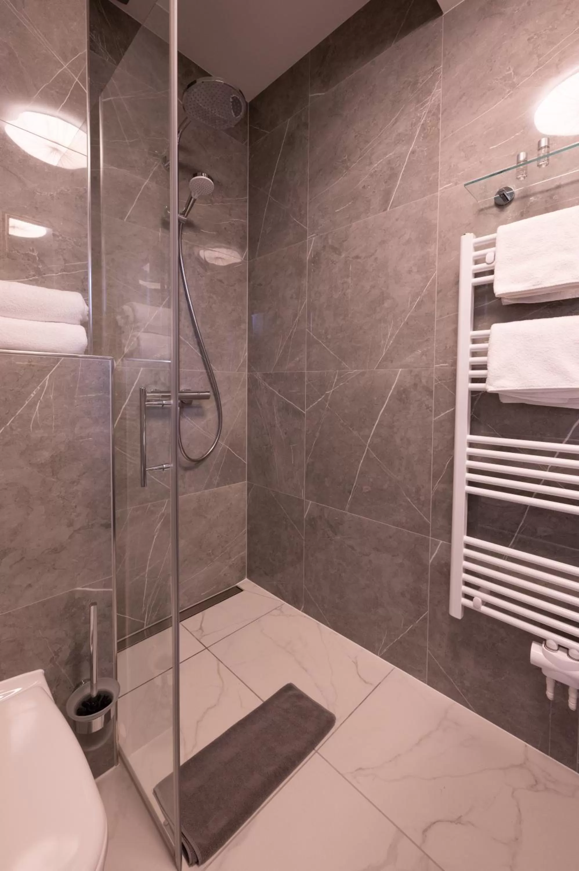 Shower, Bathroom in Hotel Burgblick