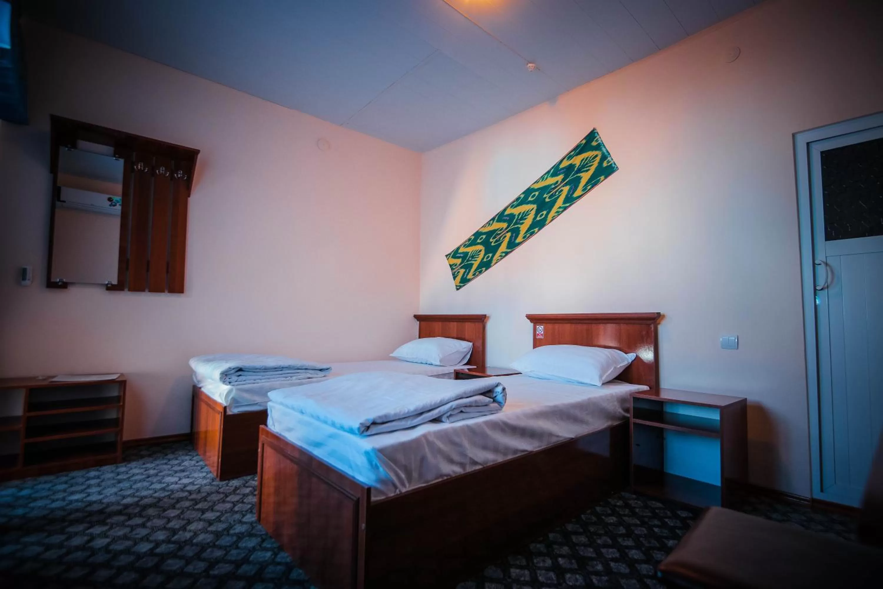 Bed in Bukhara house hotel