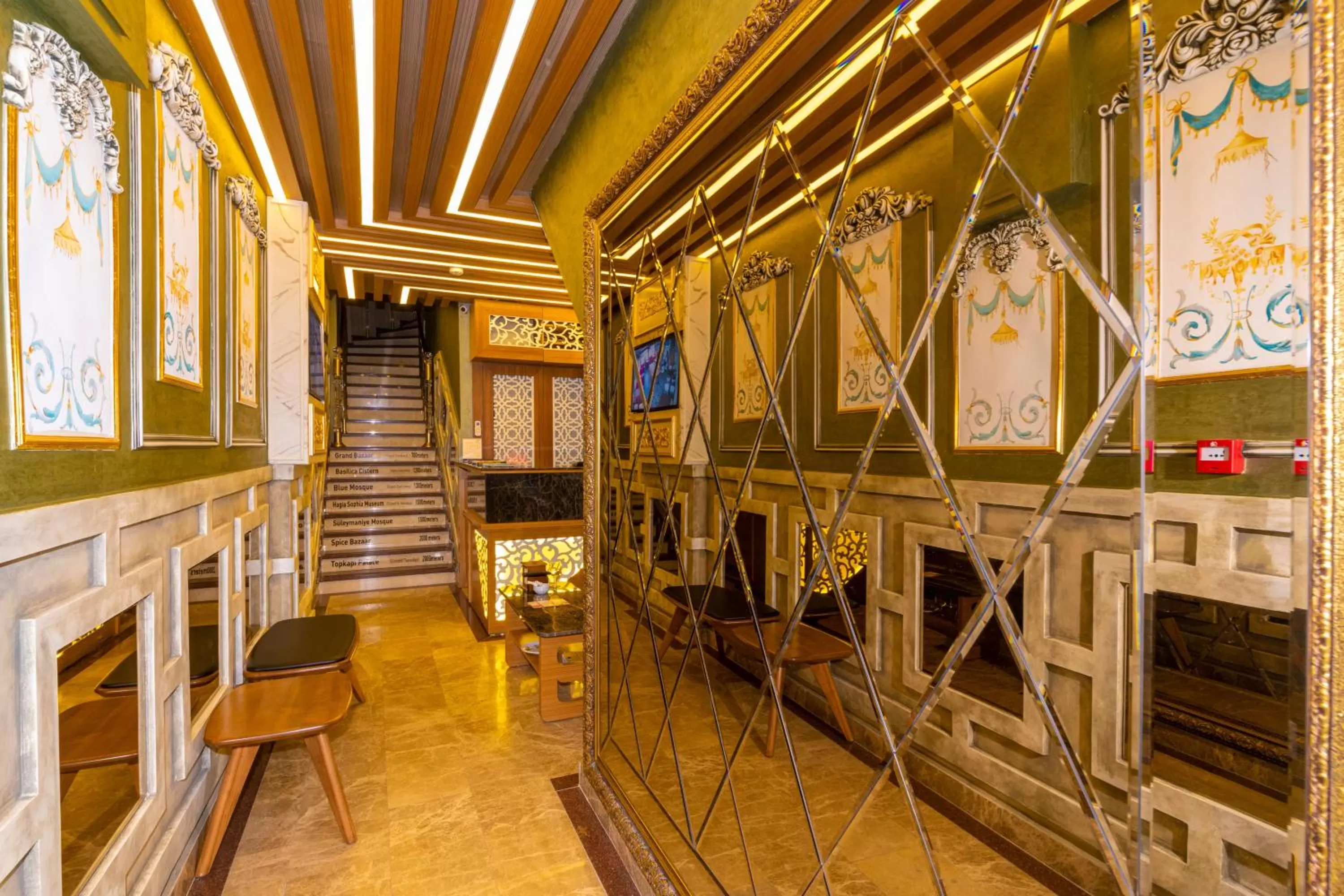 Lobby or reception in Golden Sand Hotel