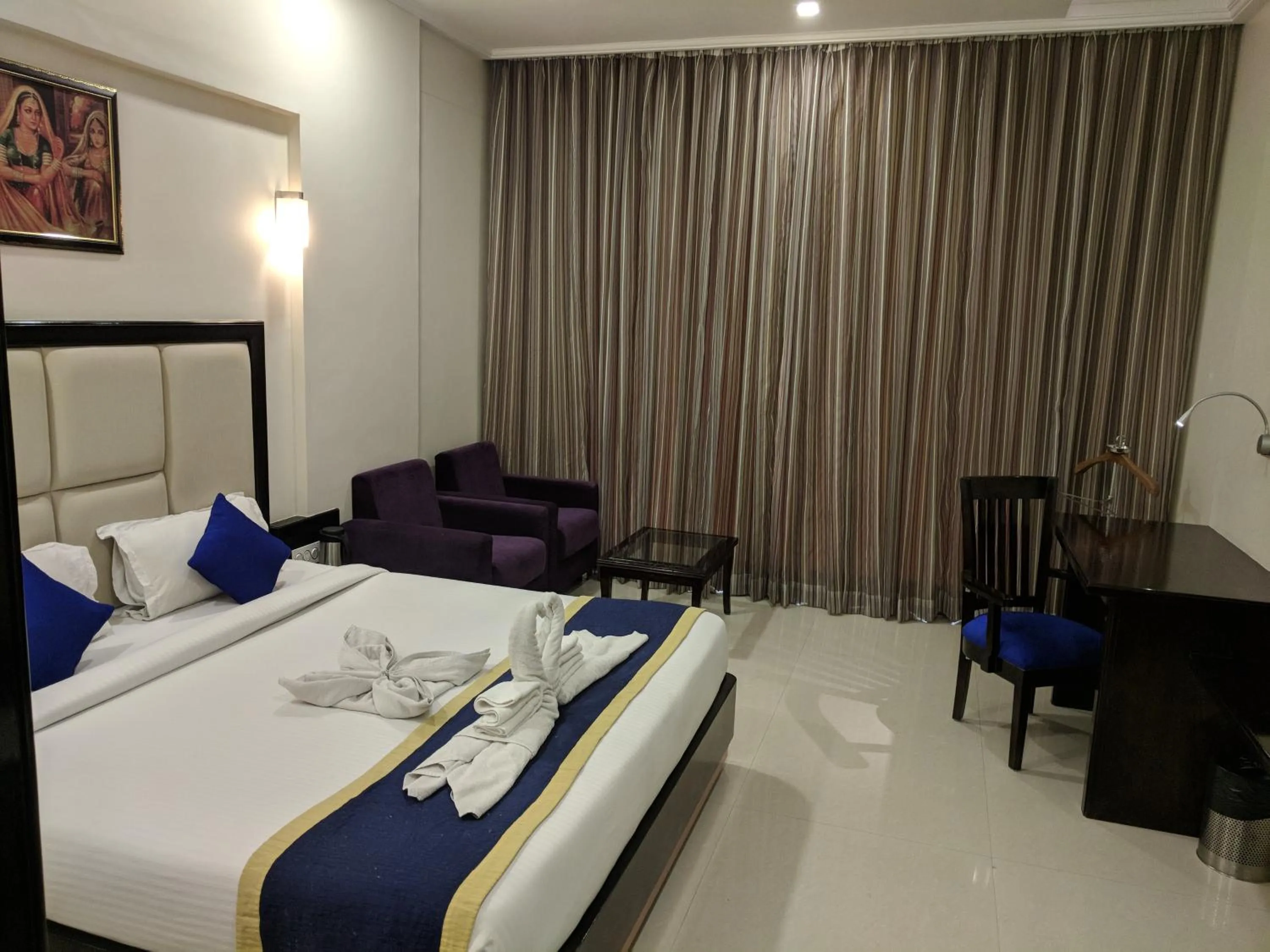 Living room, Bed in Chandra Imperial