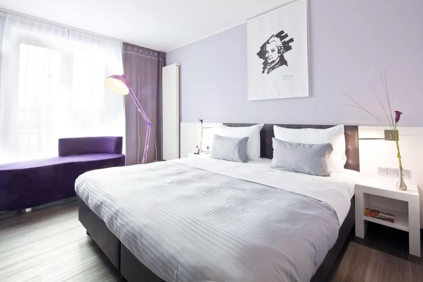 View (from property/room), Bed in elaya hotel wolfenbuettel