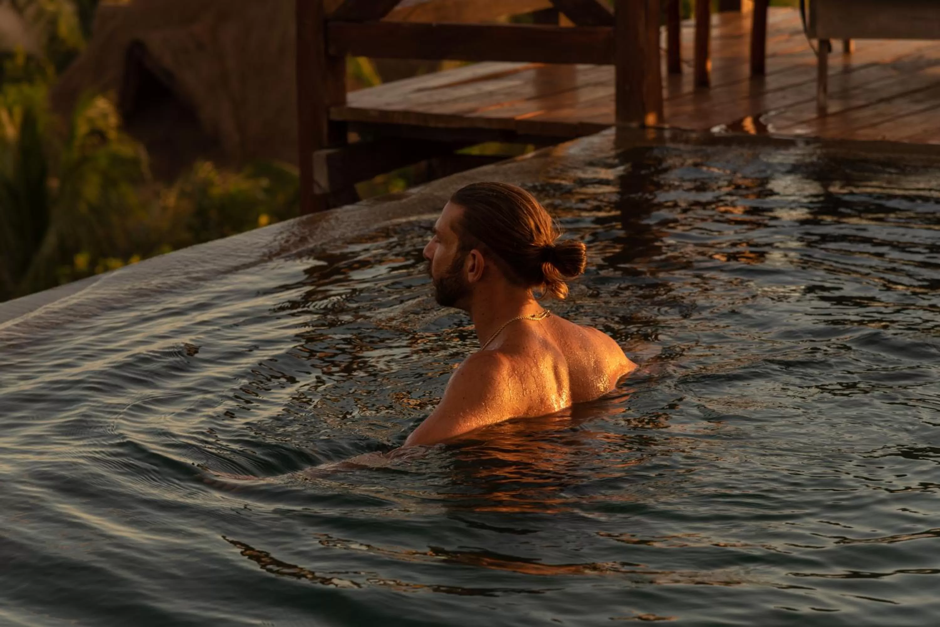 Swimming pool in Hotelito Azul