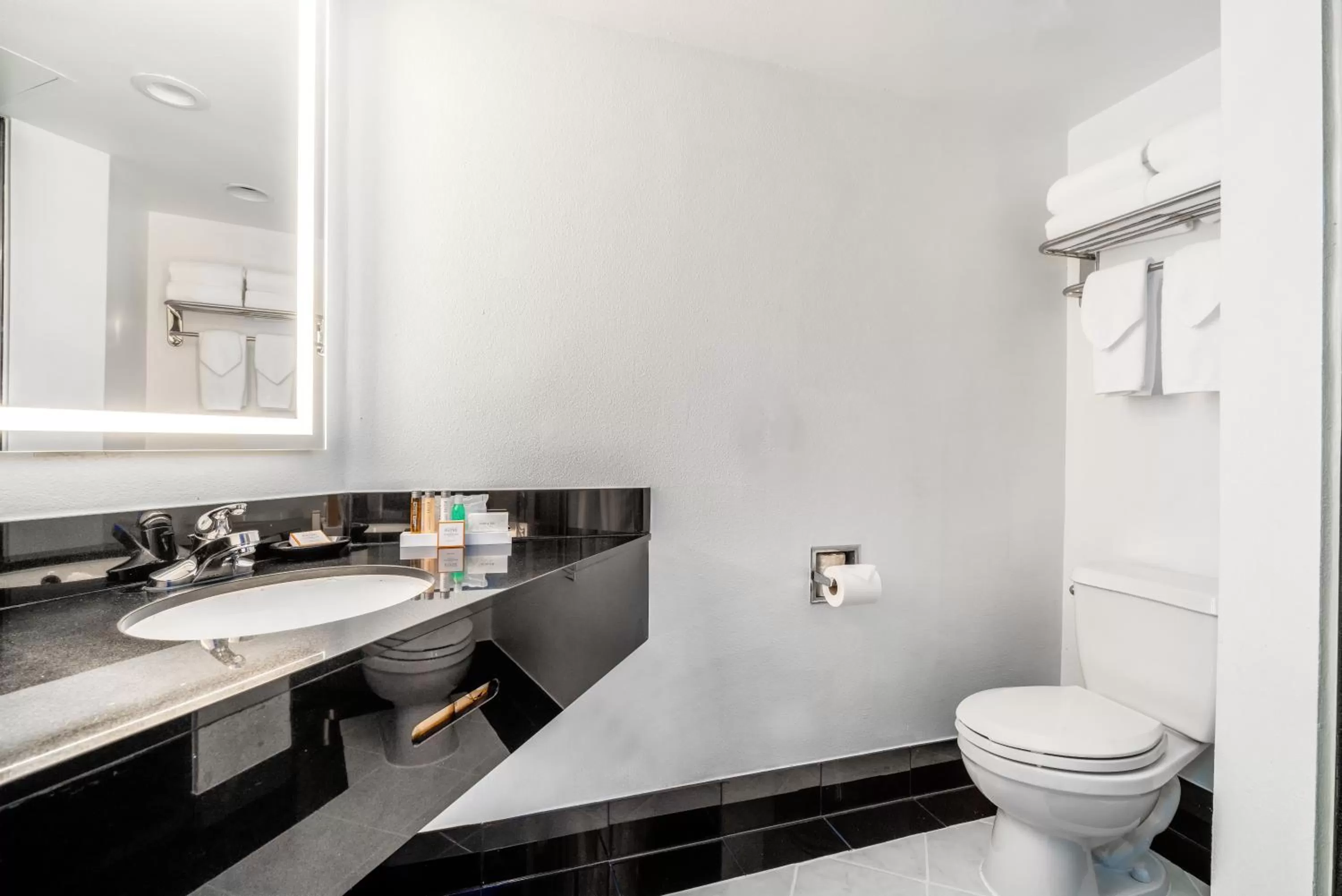 Shower in Century Park Hotel LA