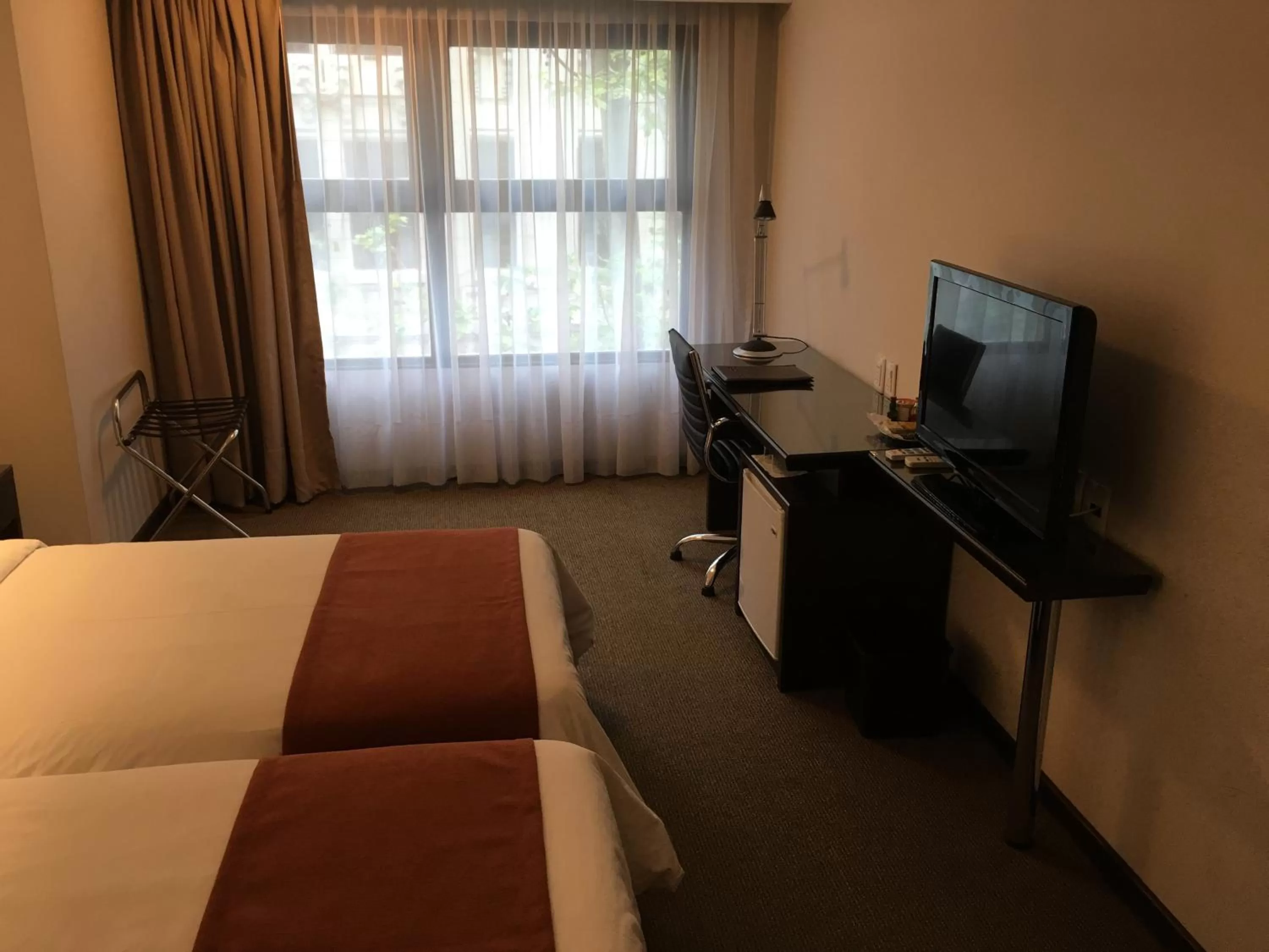 Photo of the whole room, Bed in Crystal Tower