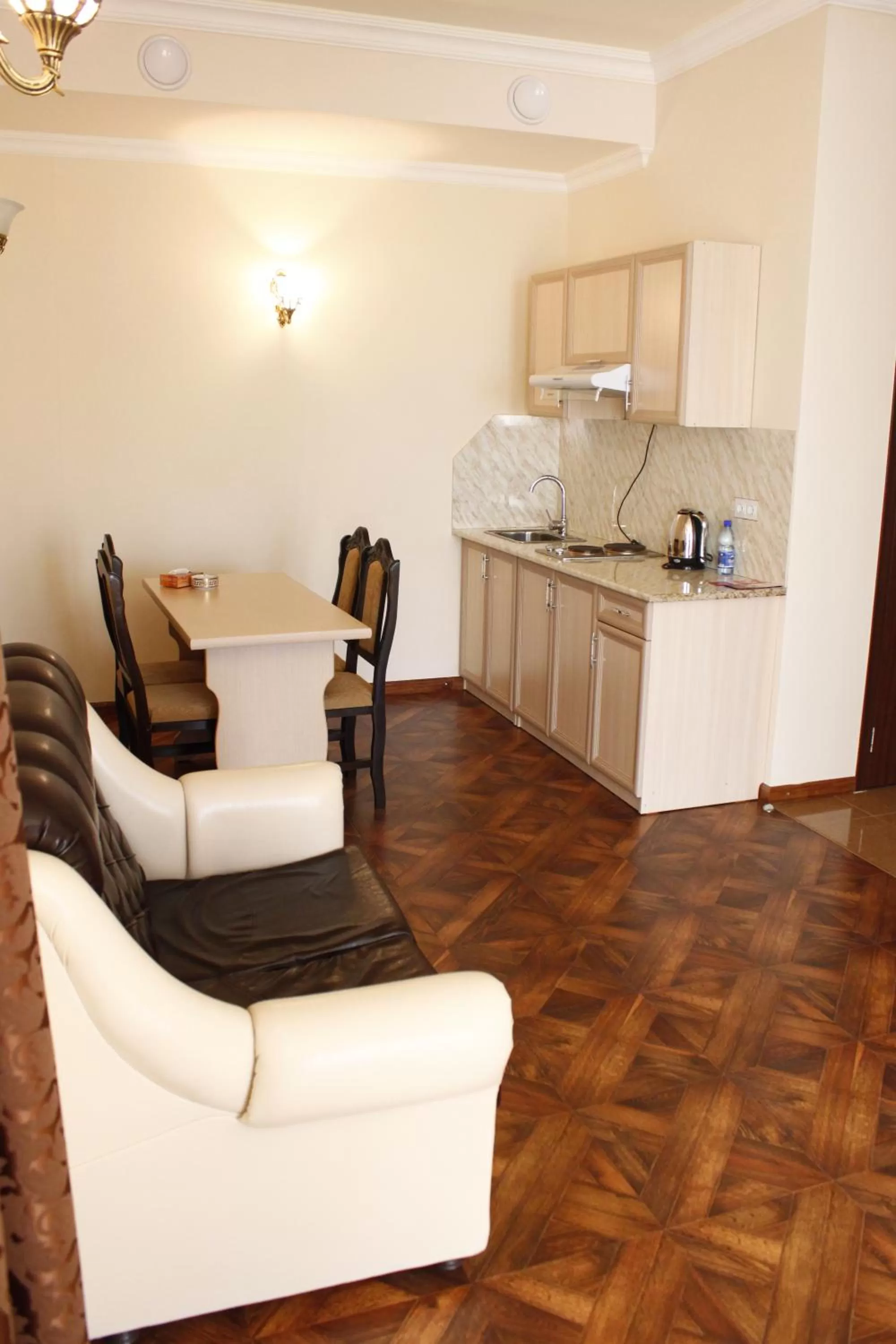 Seating area in Diana Hotel