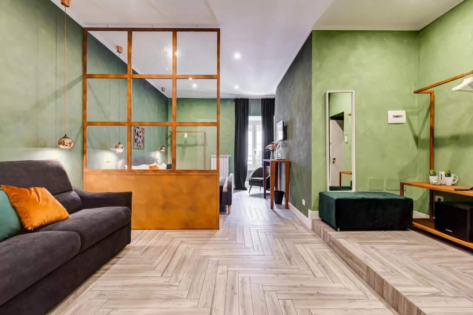 Bed, Seating Area in Ripetta Luxurious Suites