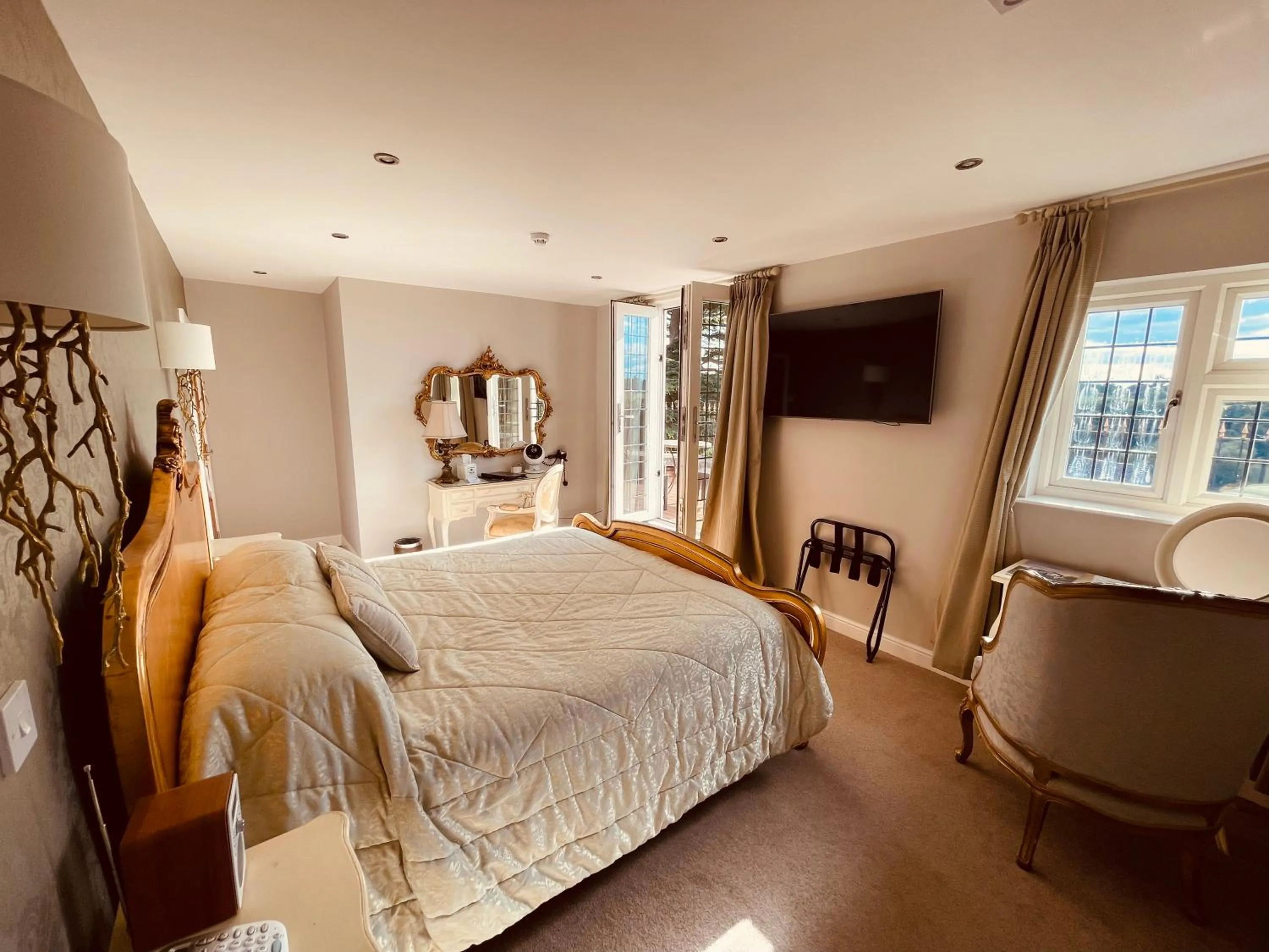 Bedroom, Bed in Nuthurst Grange Country House Hotel & Restaurant
